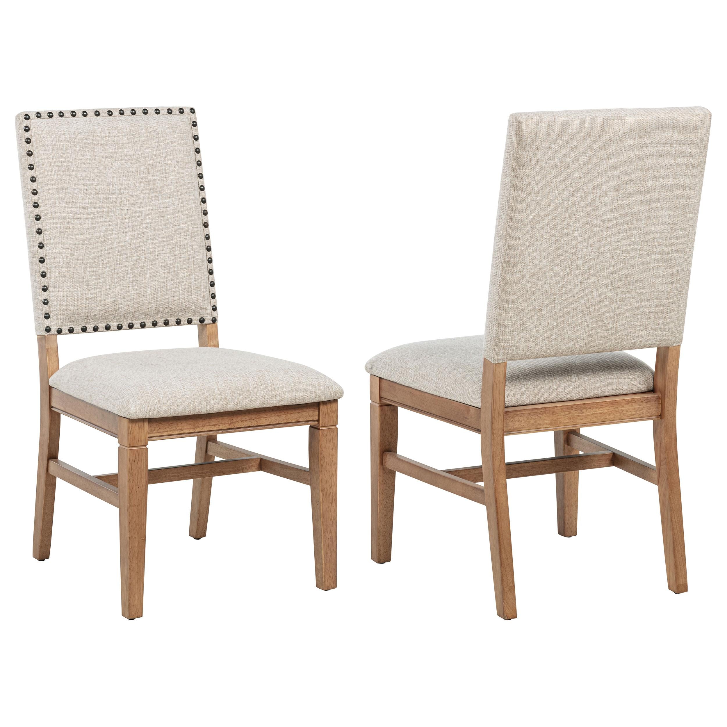  Coaster Furniture Middleton 108542 Set of 2 Upholstered Dining Side Chair - Beige IMAGE 1