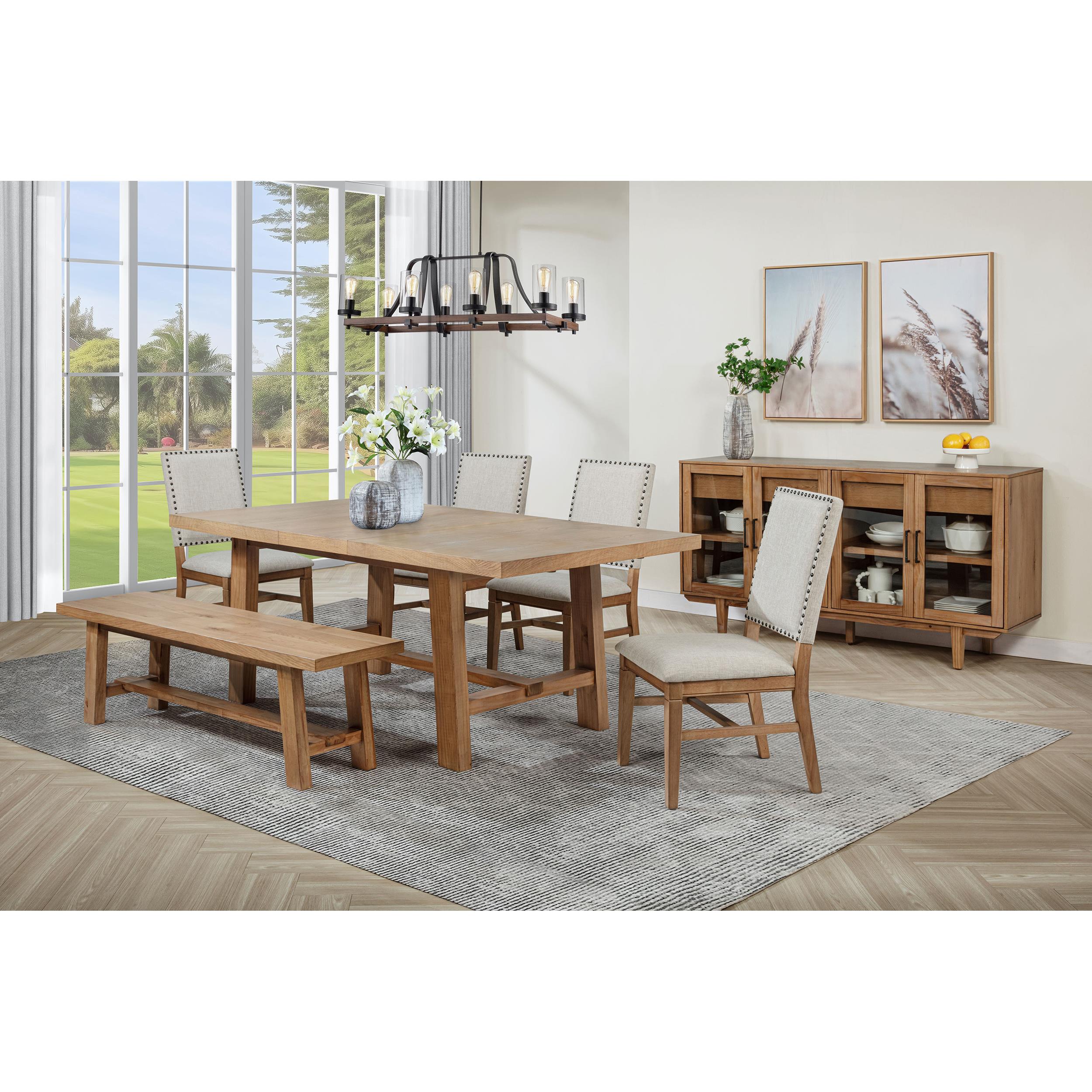  Coaster Furniture Middleton 108543 60-inch Wood Backless Dining Bench - Natural Brown IMAGE 9