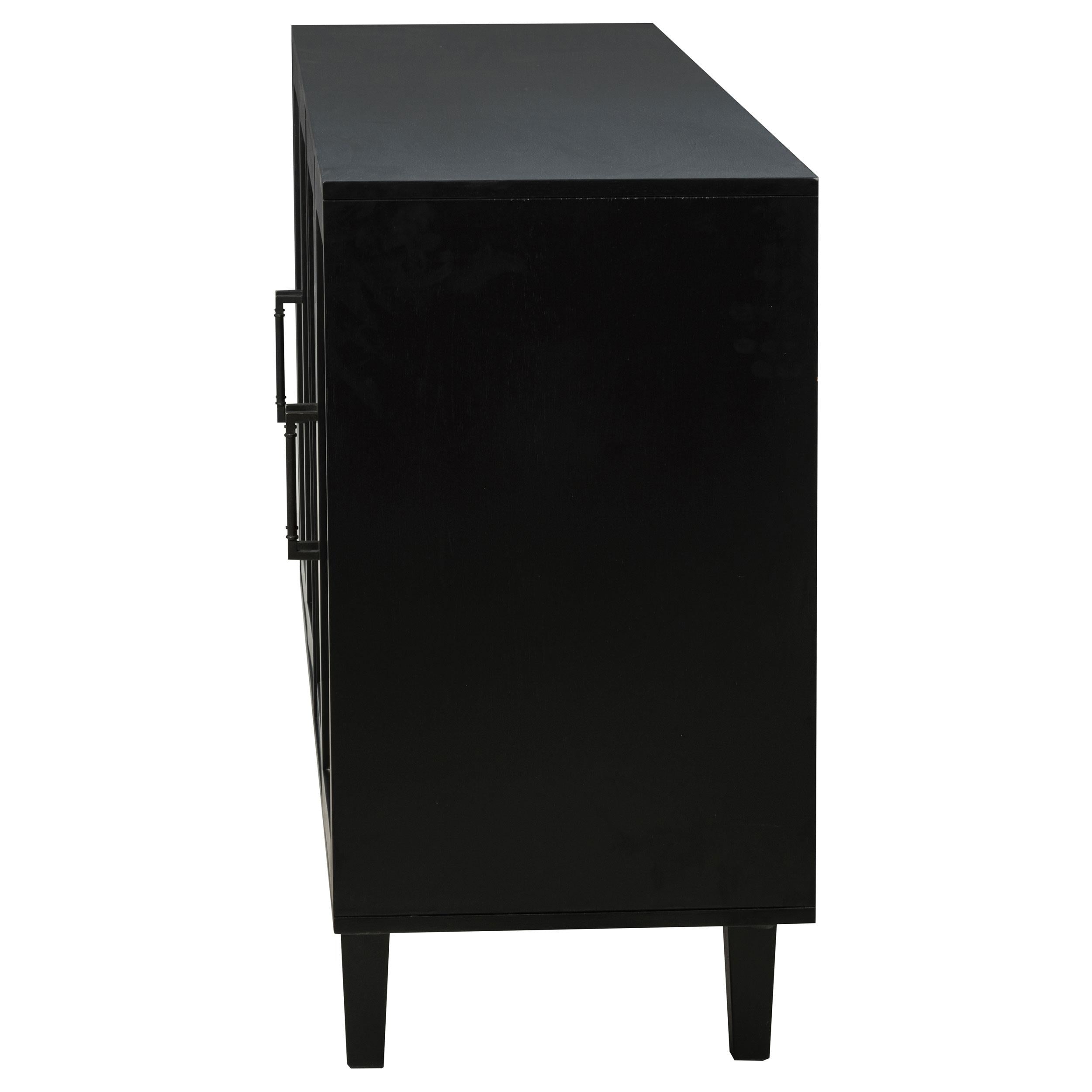  Coaster Furniture Middleton 108545BLK 4-door Sideboard Server with Dual Drawers - Black IMAGE 15
