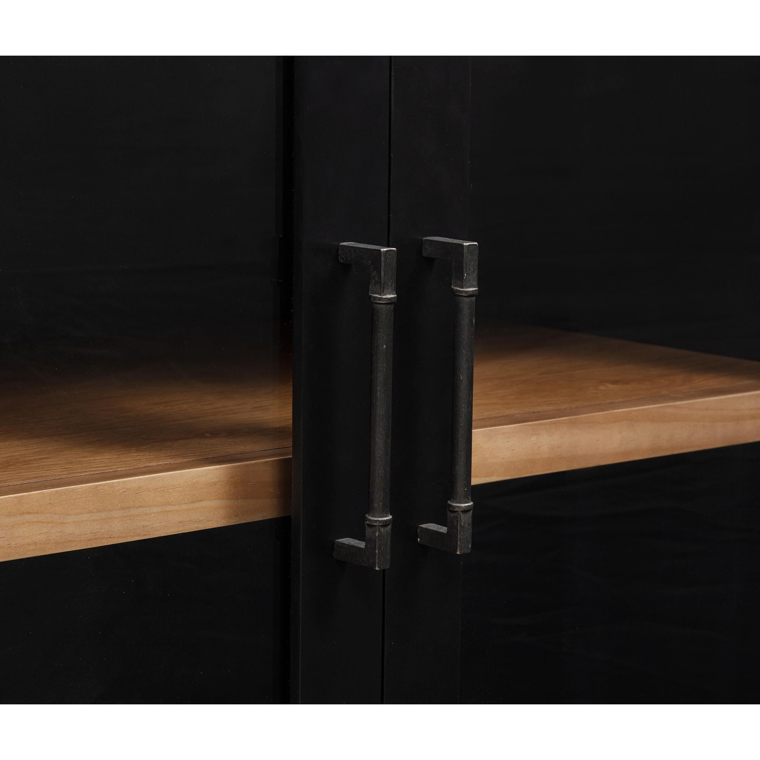  Coaster Furniture Middleton 108545BLK 4-door Sideboard Server with Dual Drawers - Black IMAGE 16