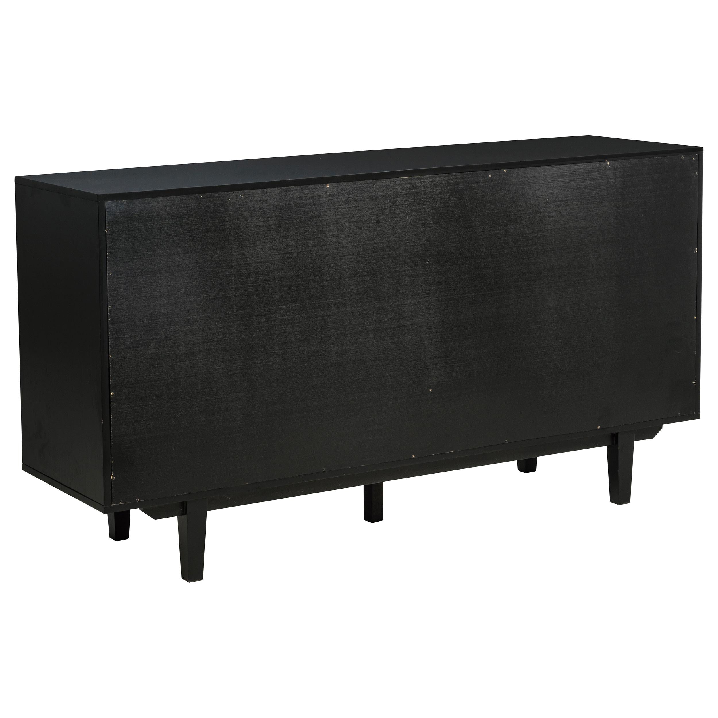  Coaster Furniture Middleton 108545BLK 4-door Sideboard Server with Dual Drawers - Black IMAGE 2