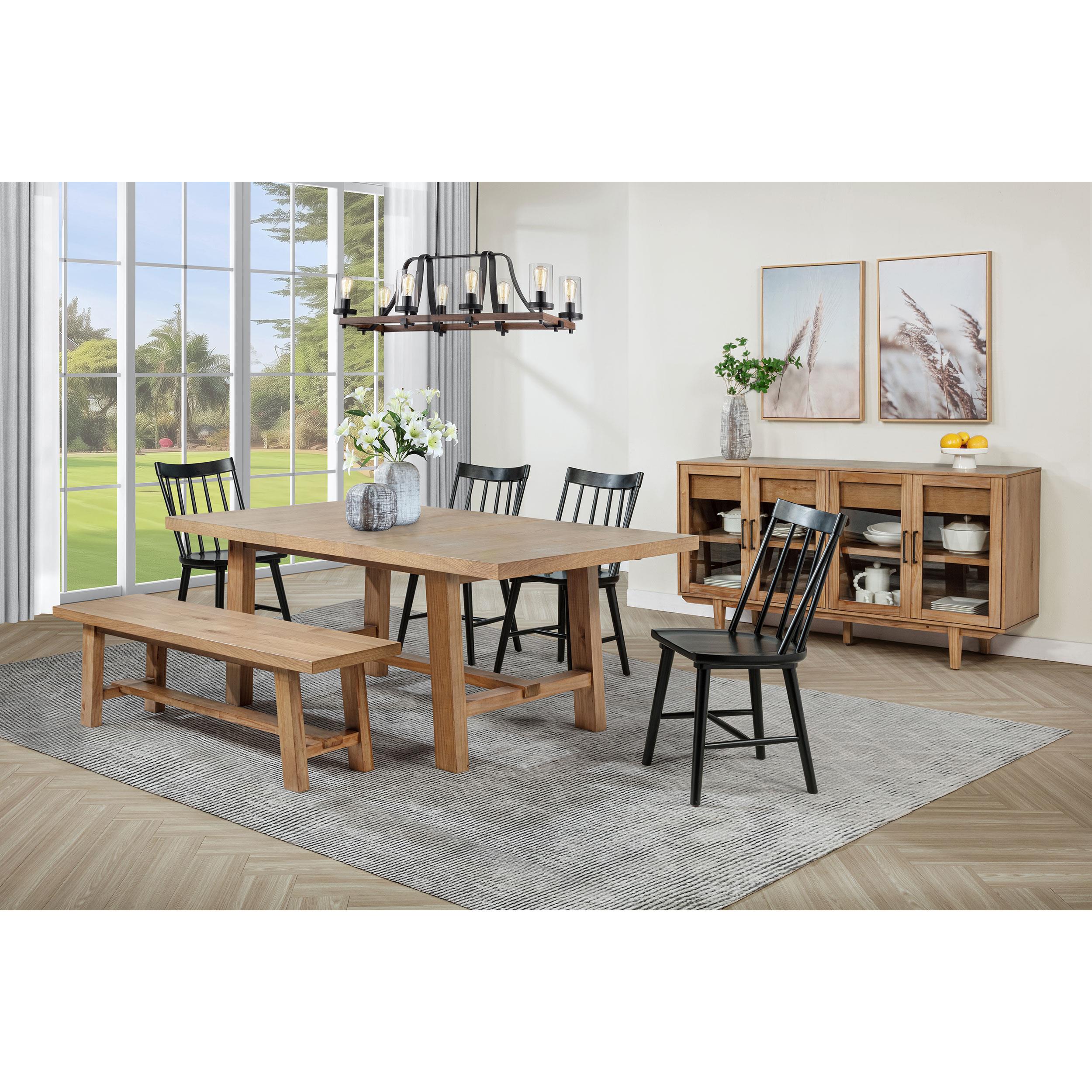  Coaster Furniture Middleton 108546BLK Set of 2 Solid Wood Dining Side Chair - Black IMAGE 13