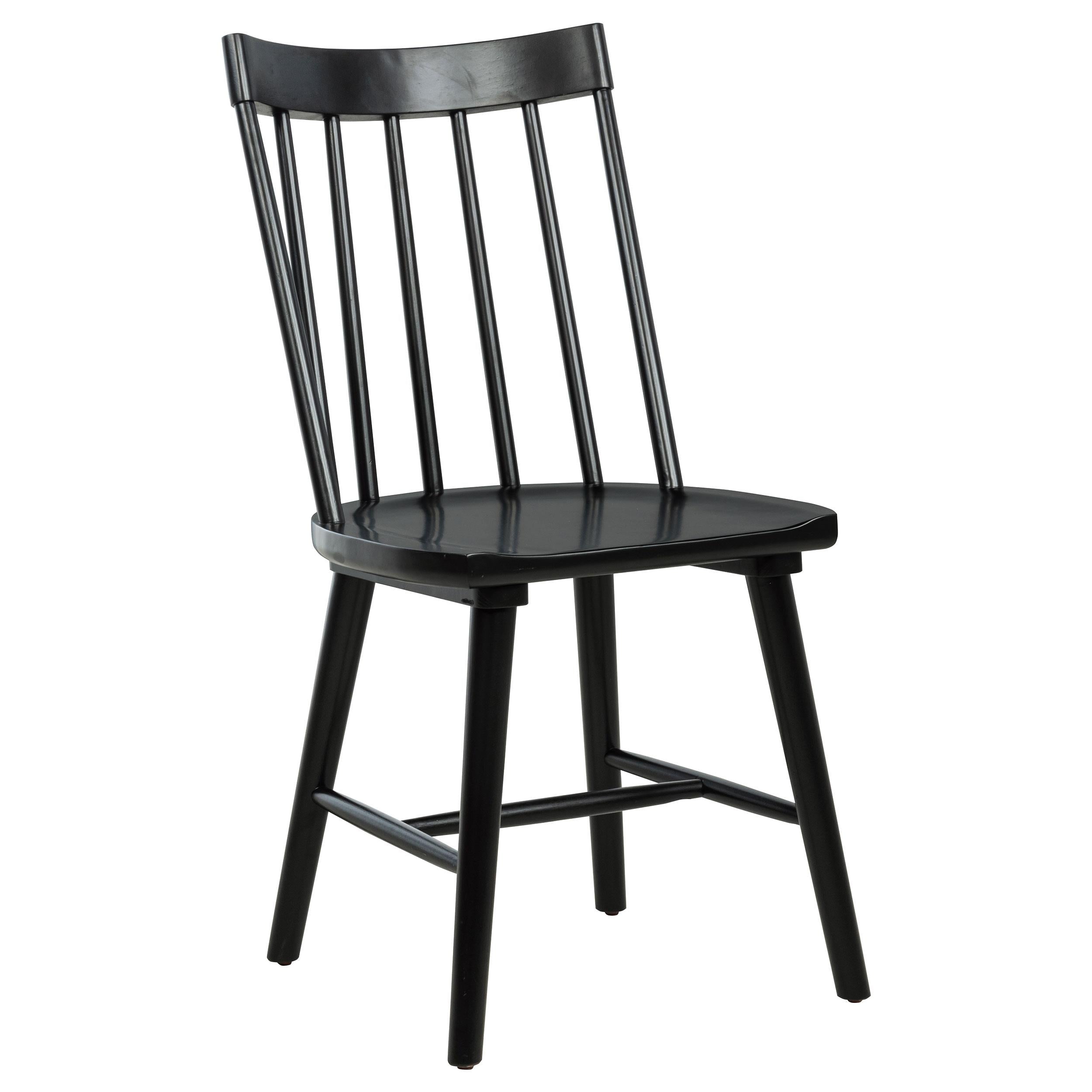  Coaster Furniture Middleton 108546BLK Set of 2 Solid Wood Dining Side Chair - Black IMAGE 6