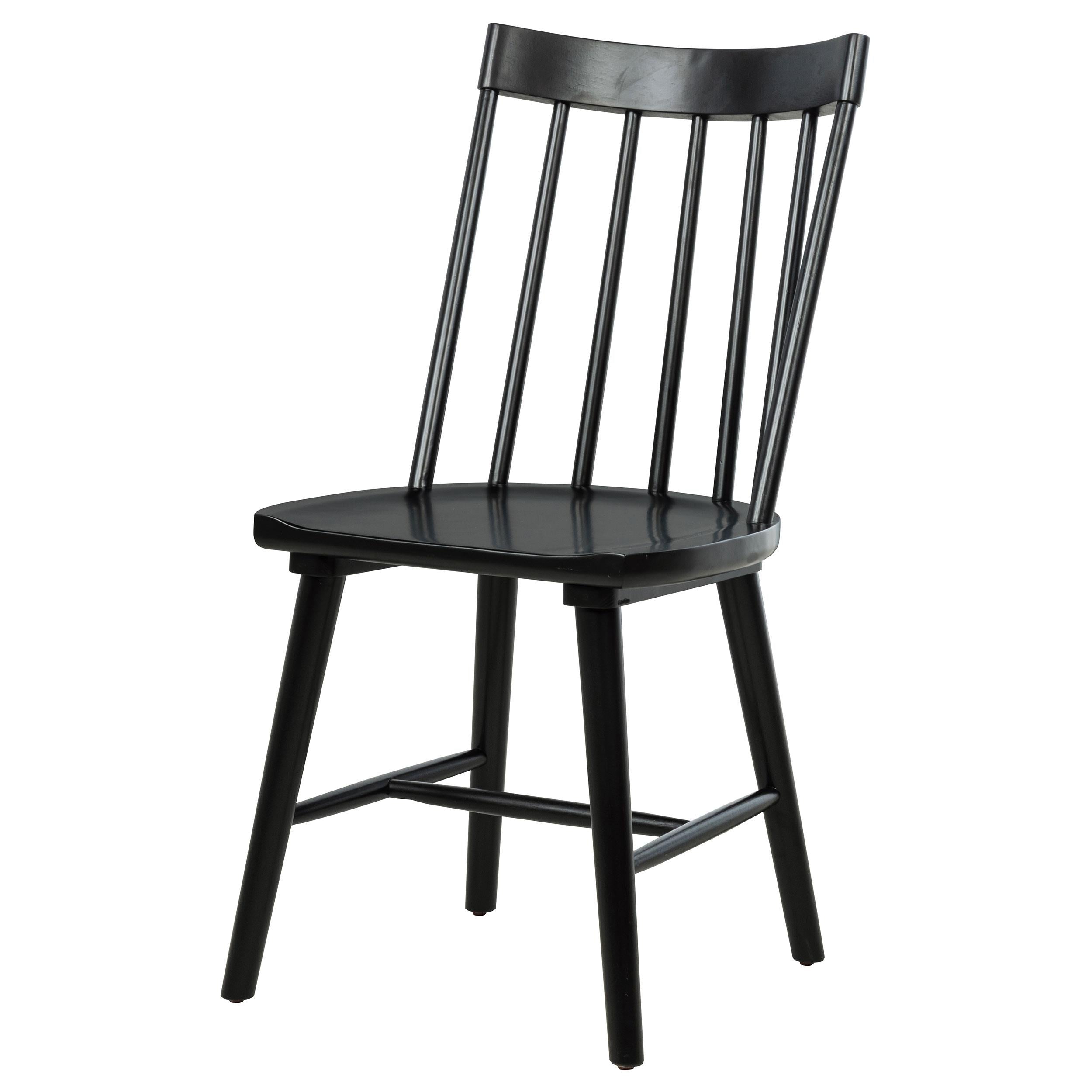  Coaster Furniture Middleton 108546BLK Set of 2 Solid Wood Dining Side Chair - Black IMAGE 8