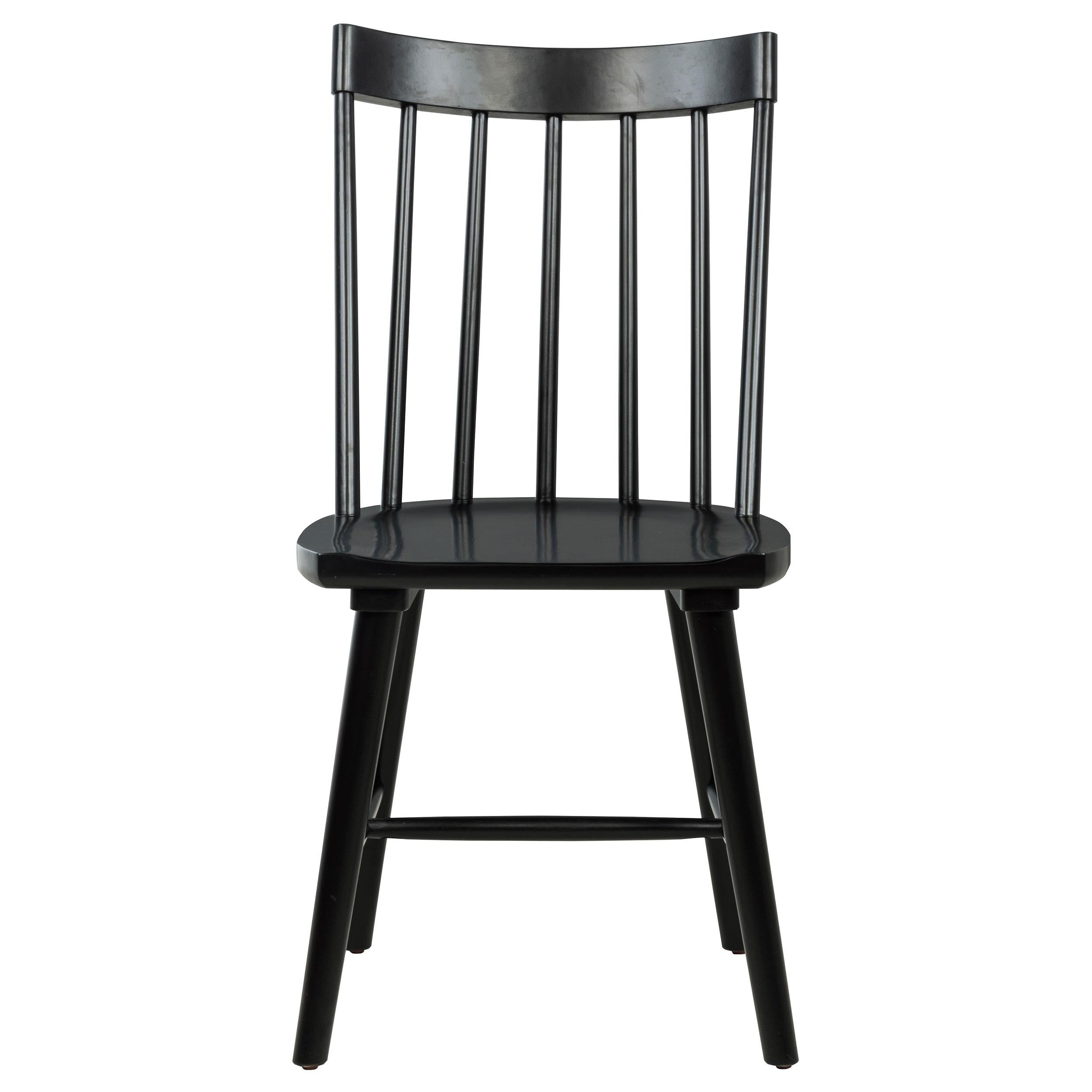  Coaster Furniture Middleton 108546BLK Set of 2 Solid Wood Dining Side Chair - Black IMAGE 9
