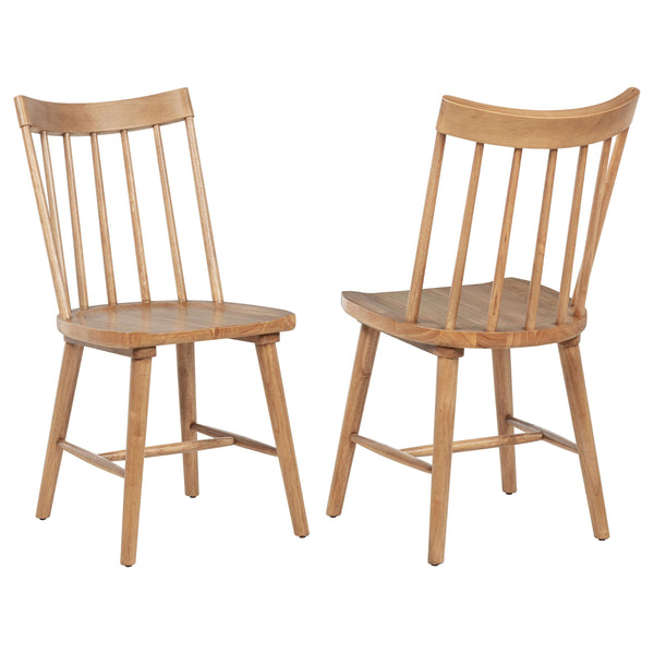 Coaster Furniture Middleton 108546NAT Set of 2 Solid Wood Dining Side Chair - Brown