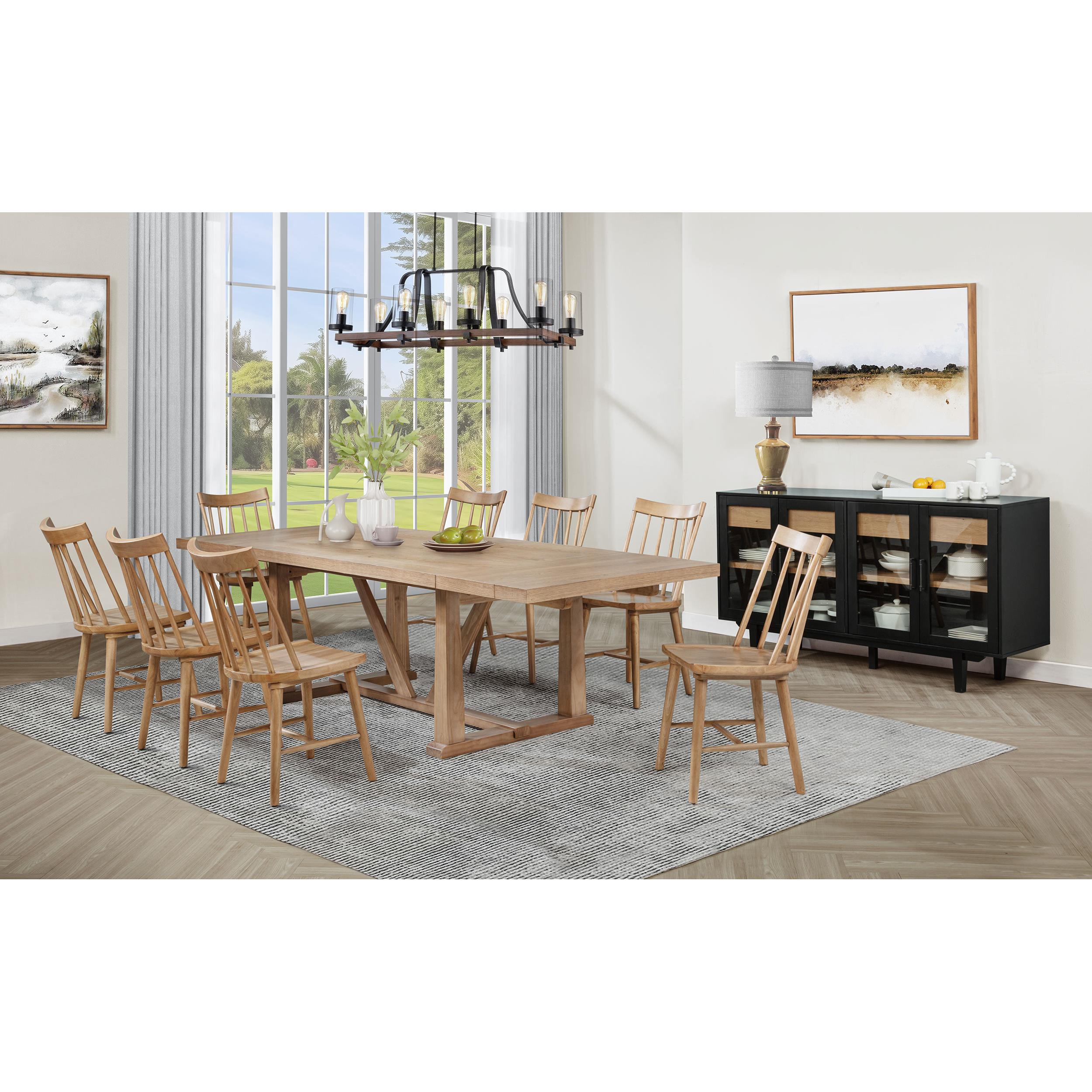  Coaster Furniture Middleton 108546NAT Set of 2 Solid Wood Dining Side Chair - Brown IMAGE 14