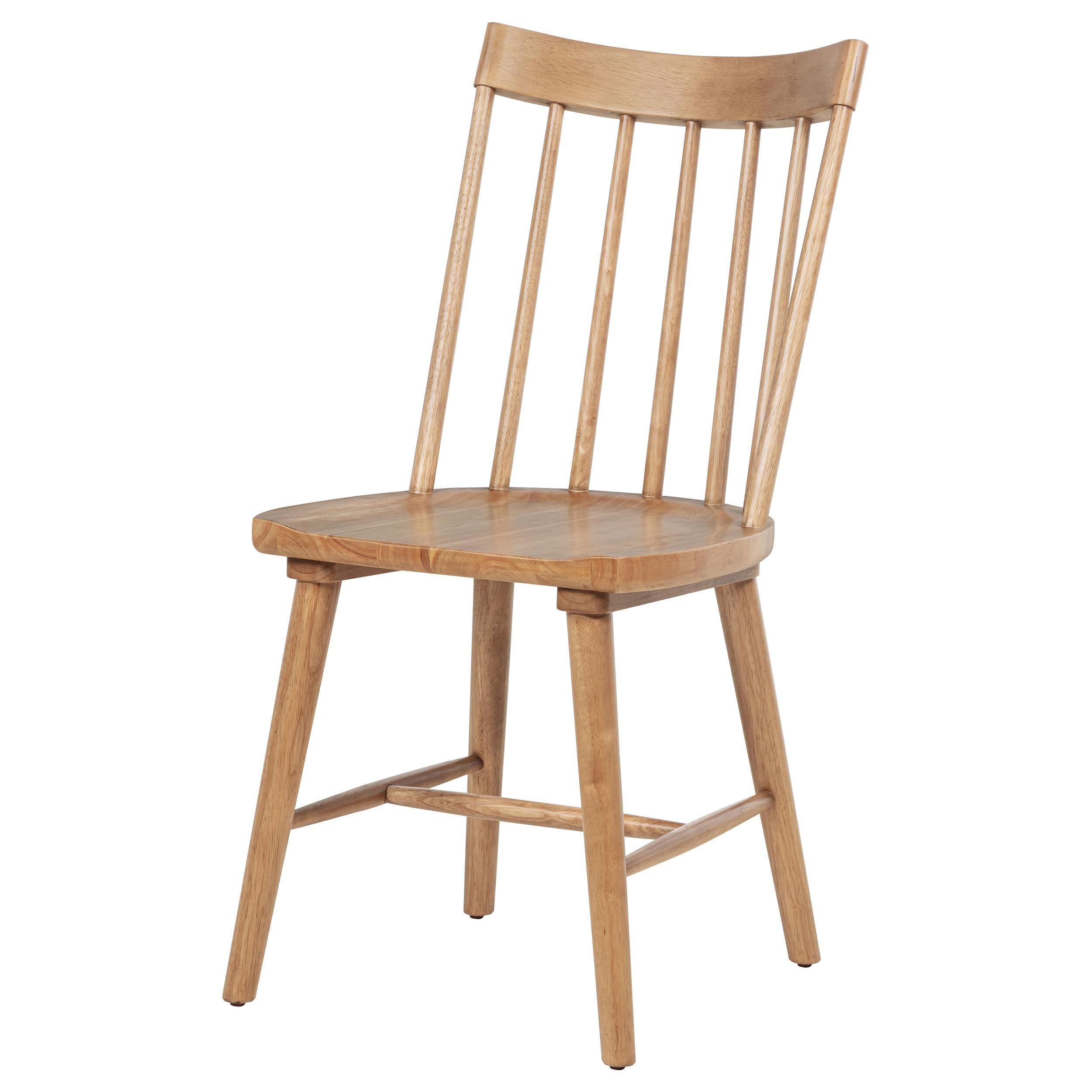  Coaster Furniture Middleton 108546NAT Set of 2 Solid Wood Dining Side Chair - Brown IMAGE 3