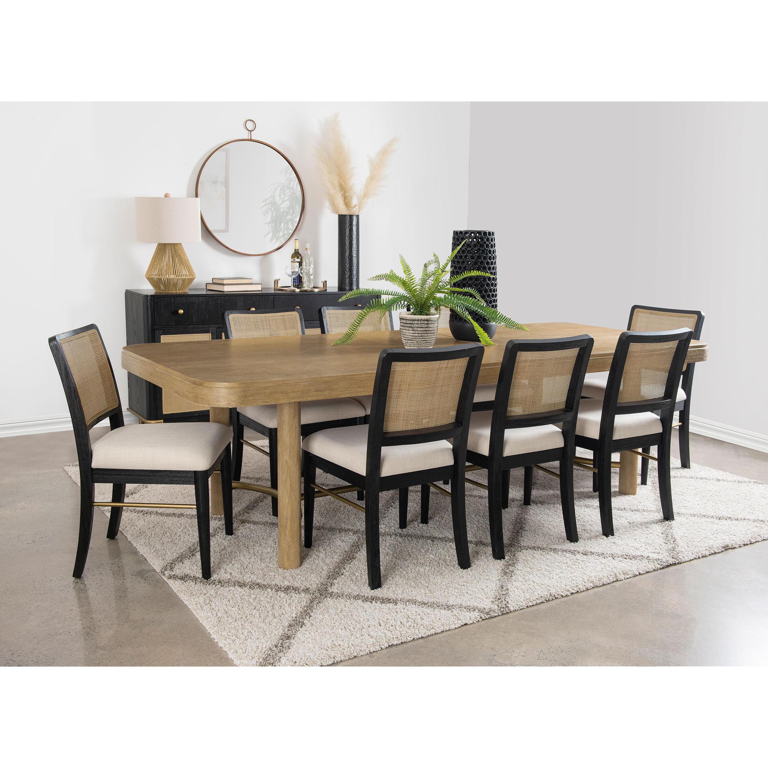  Coaster Furniture Arini 108932BLK Set of 2 Rattan Cane Dining Side Chair - Black IMAGE 14