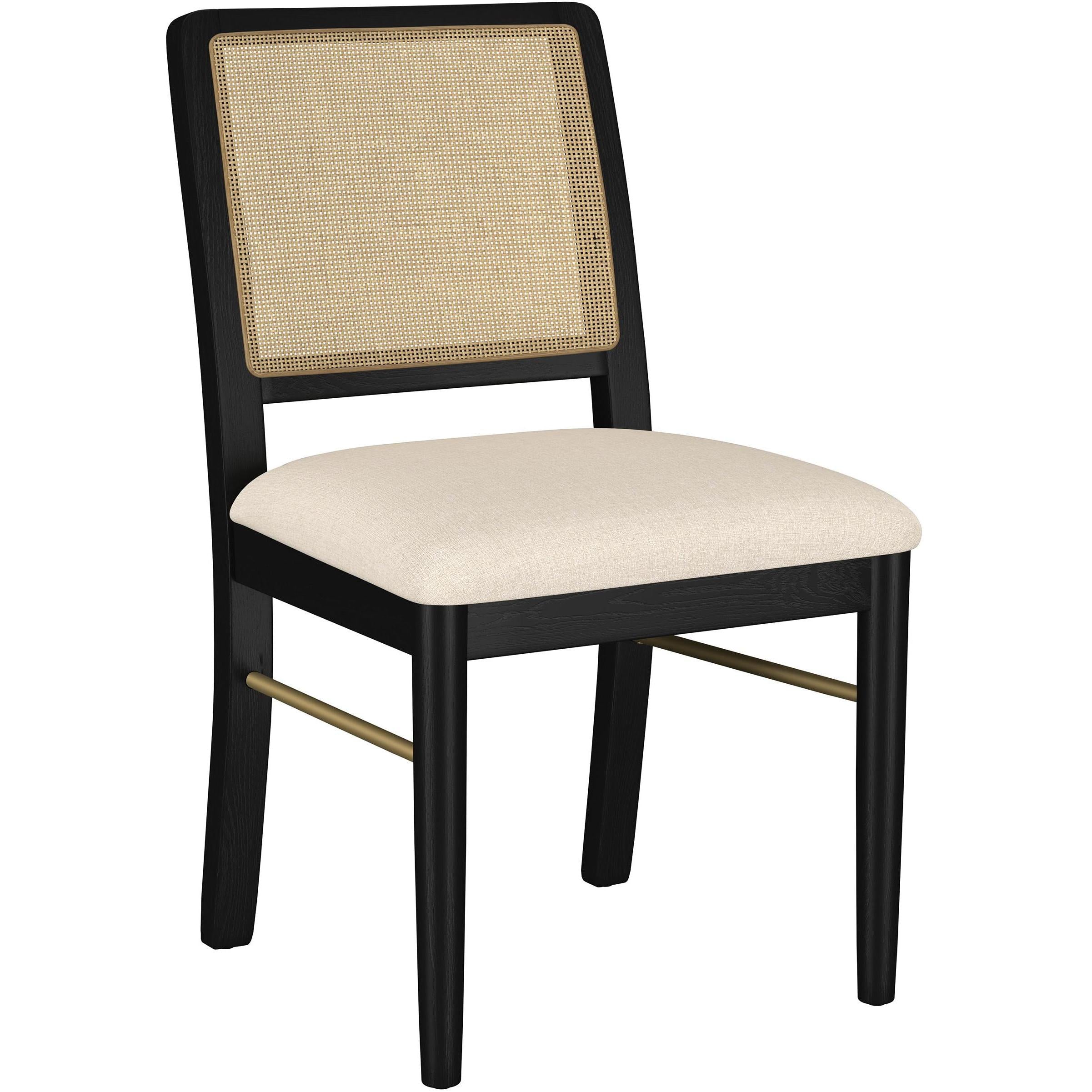  Coaster Furniture Arini 108932BLK Set of 2 Rattan Cane Dining Side Chair - Black IMAGE 3
