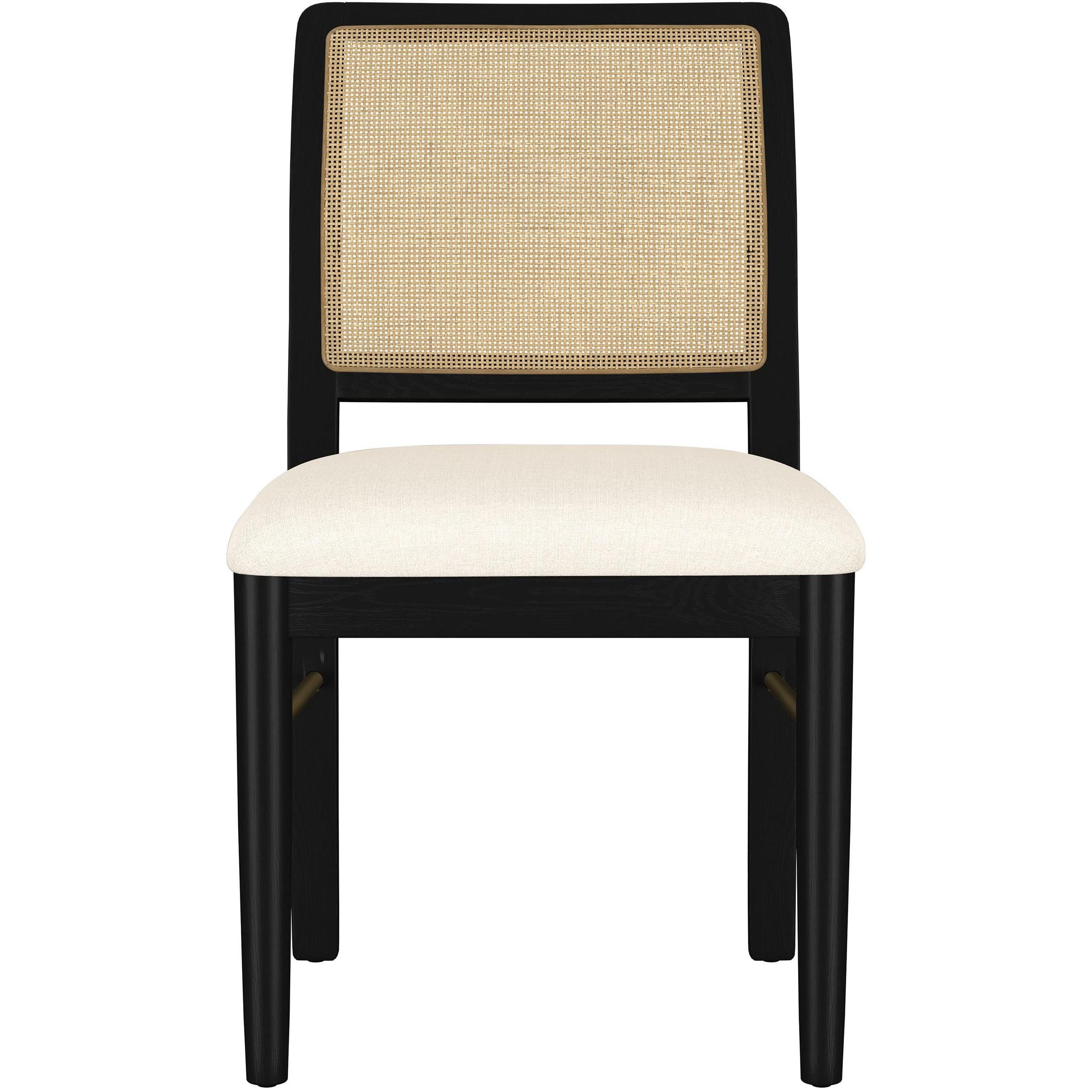  Coaster Furniture Arini 108932BLK Set of 2 Rattan Cane Dining Side Chair - Black IMAGE 4