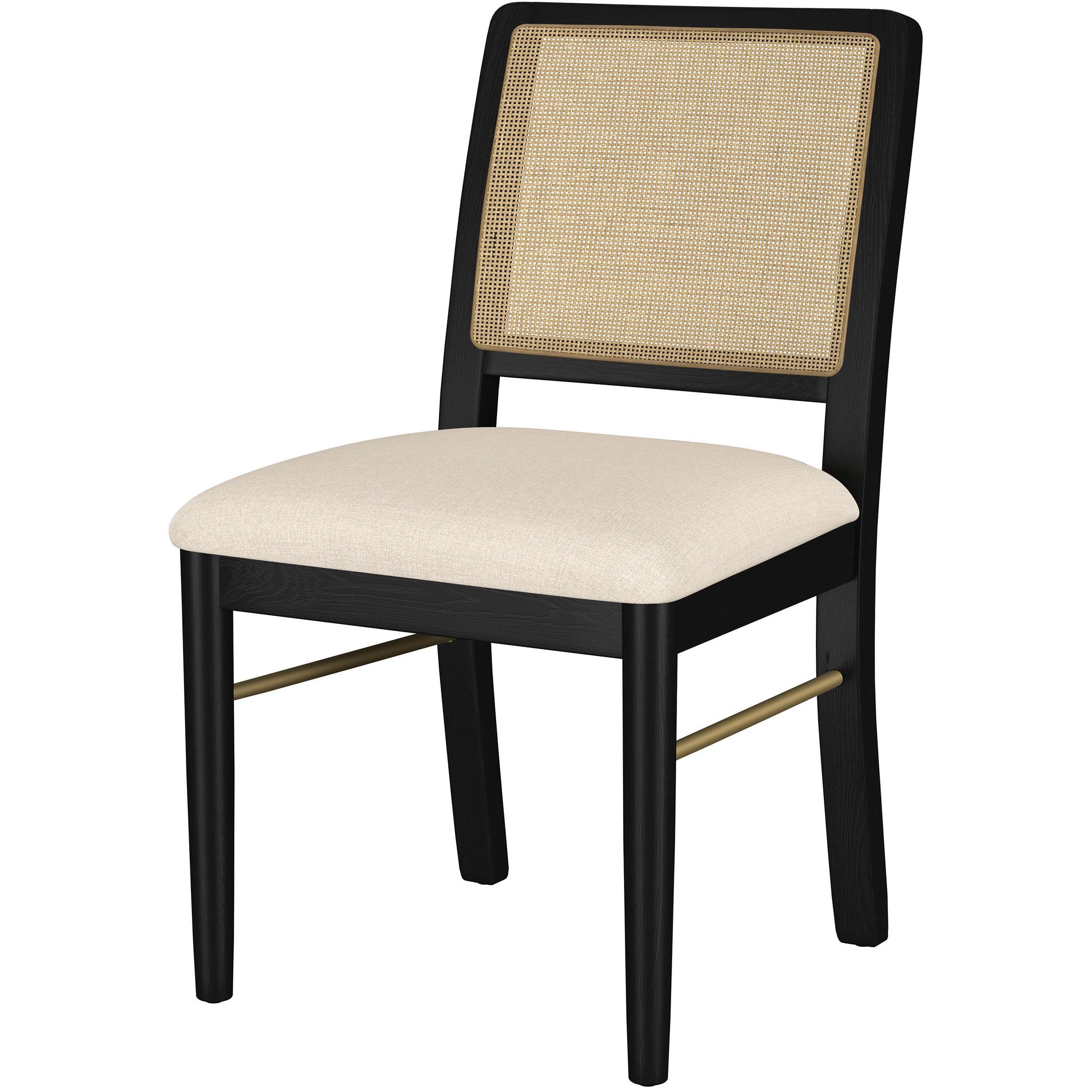  Coaster Furniture Arini 108932BLK Set of 2 Rattan Cane Dining Side Chair - Black IMAGE 5