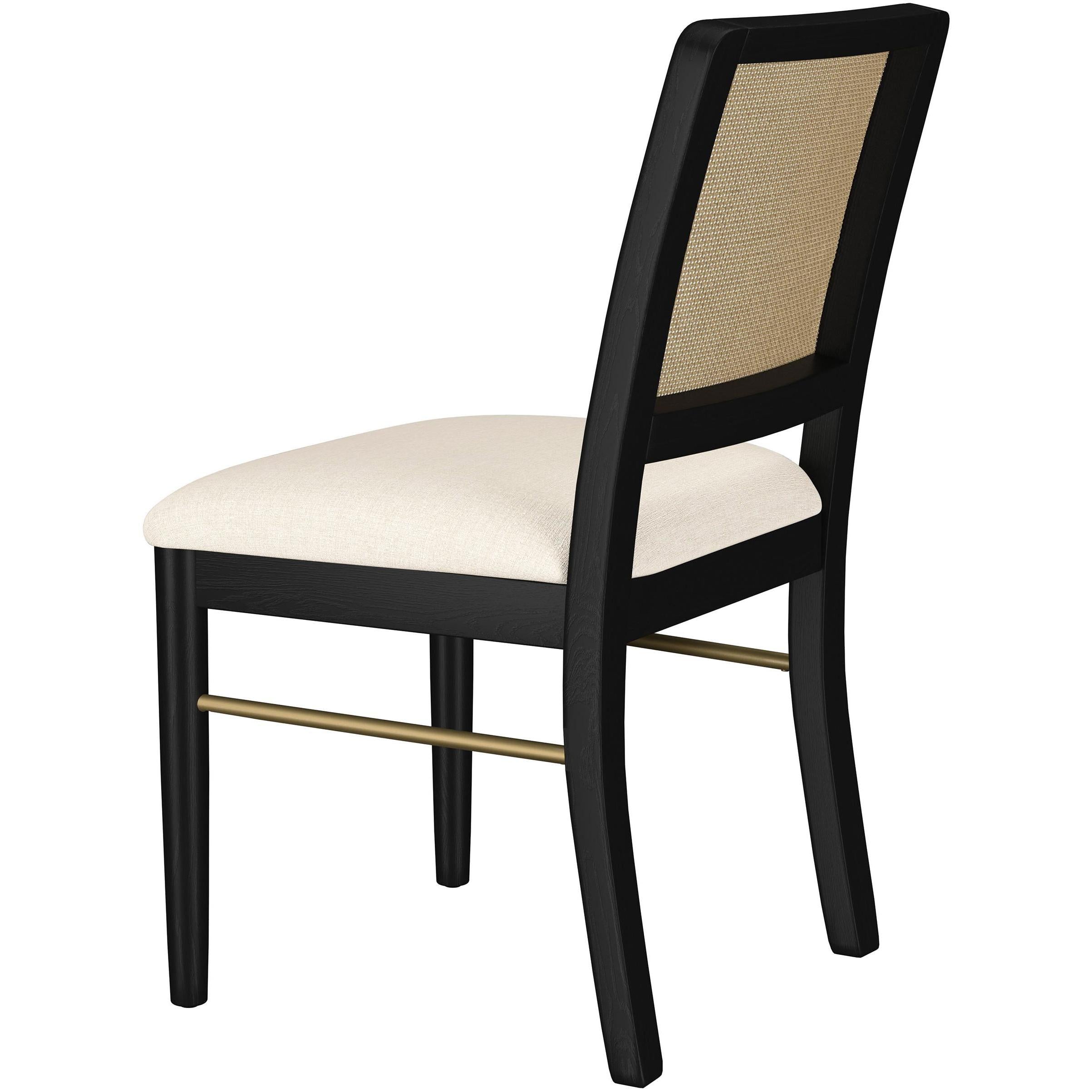  Coaster Furniture Arini 108932BLK Set of 2 Rattan Cane Dining Side Chair - Black IMAGE 7