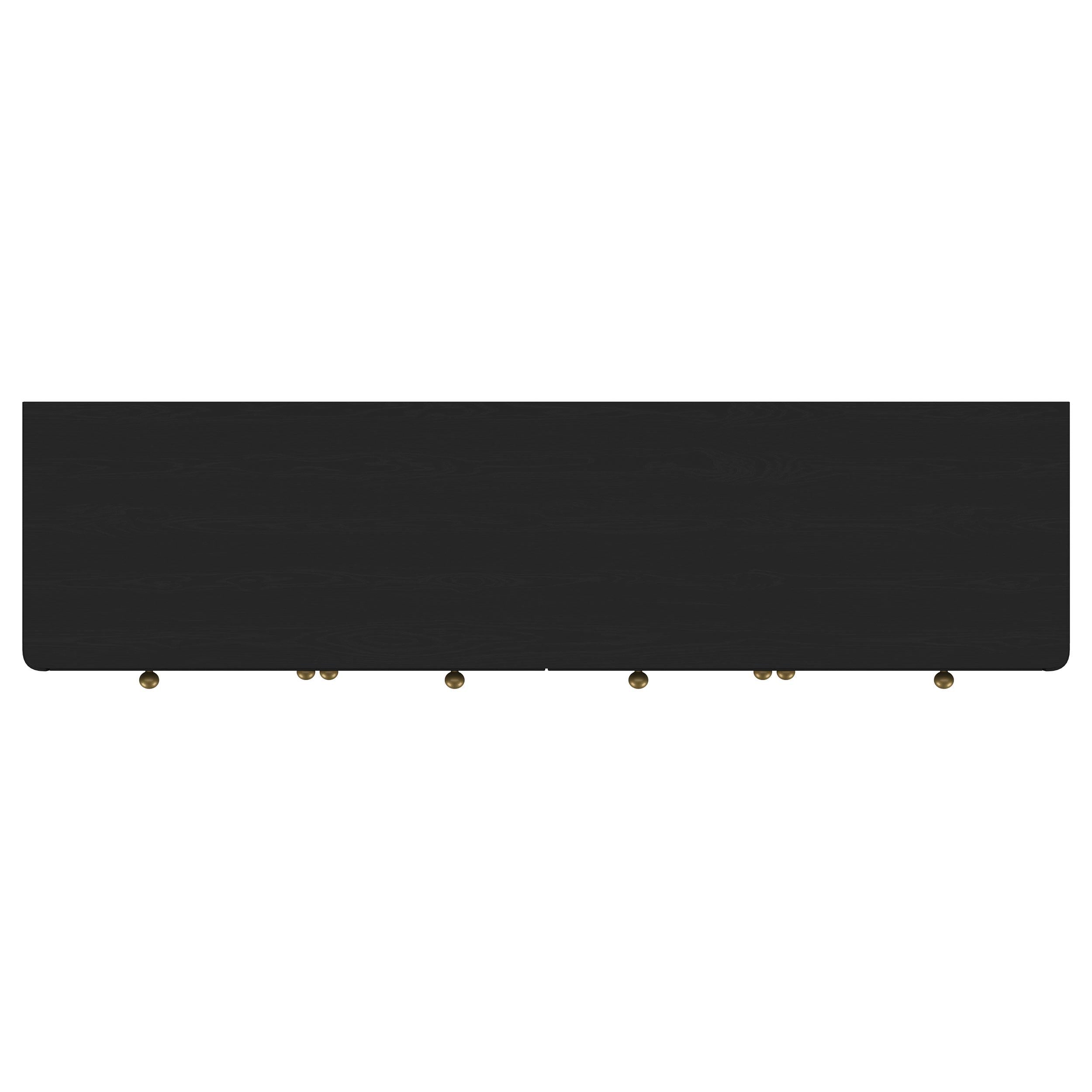  Coaster Furniture Arini 108935BLK 2-drawer Cane Door Dining Sideboard Server - Black IMAGE 3