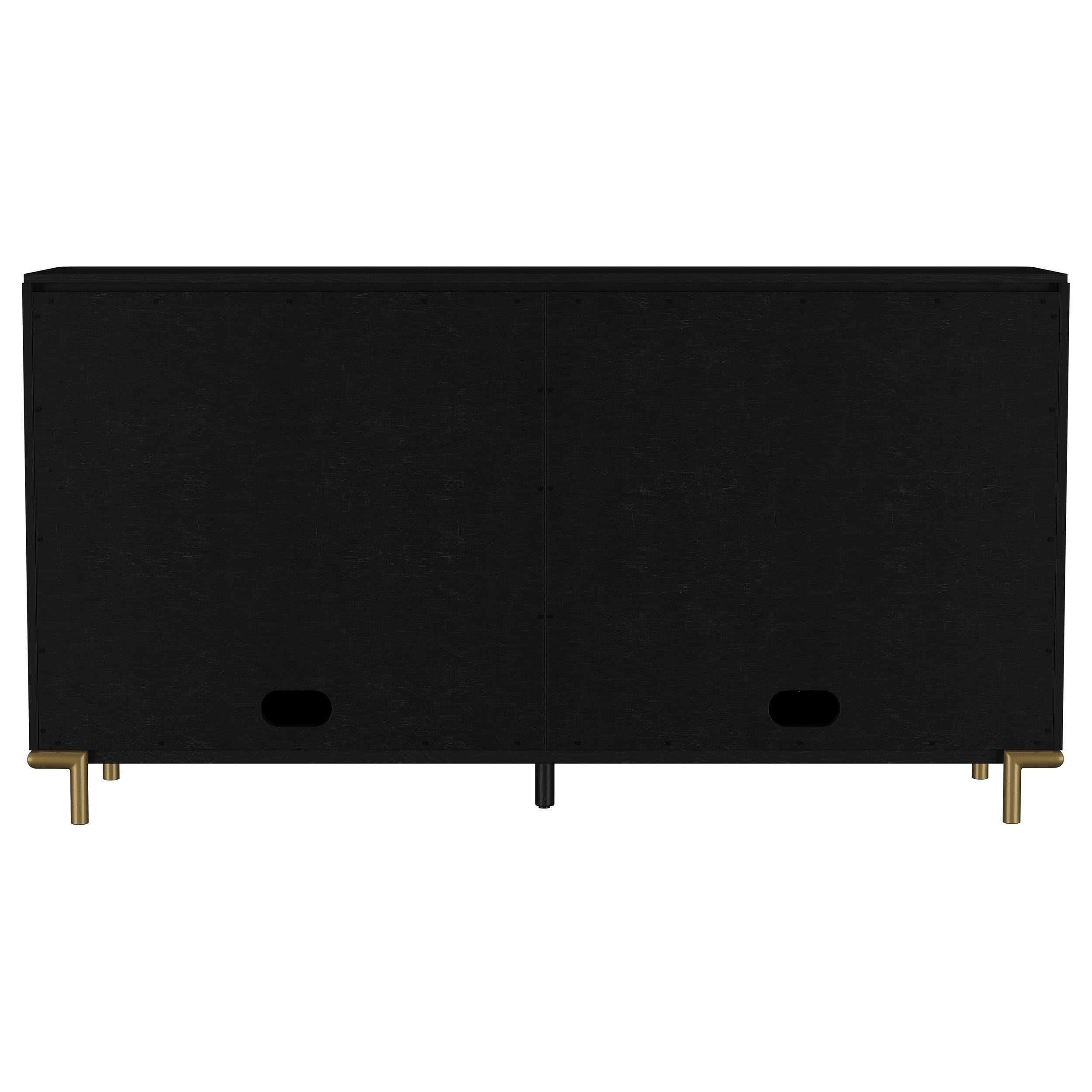  Coaster Furniture Arini 108935BLK 2-drawer Cane Door Dining Sideboard Server - Black IMAGE 7