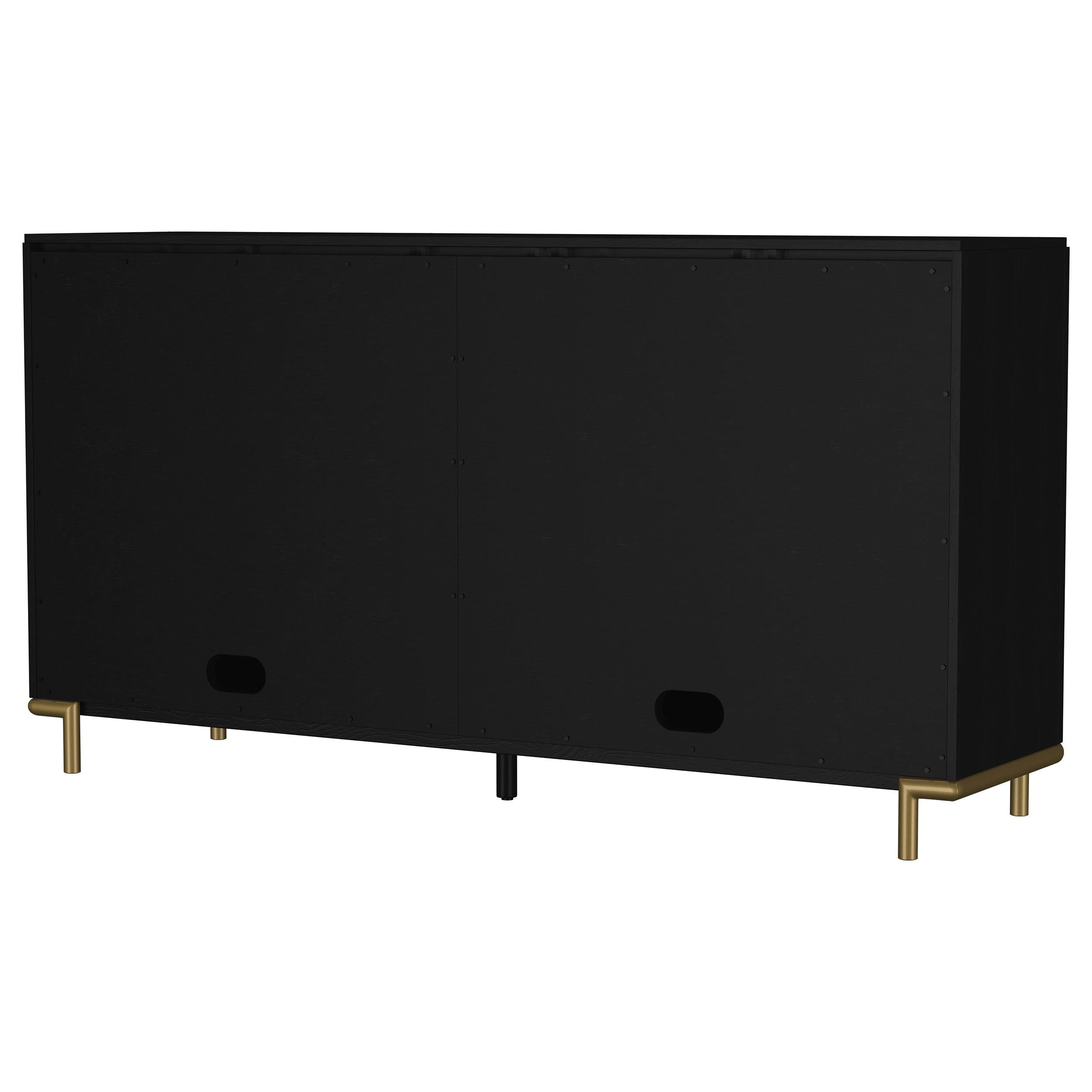  Coaster Furniture Arini 108935BLK 2-drawer Cane Door Dining Sideboard Server - Black IMAGE 9