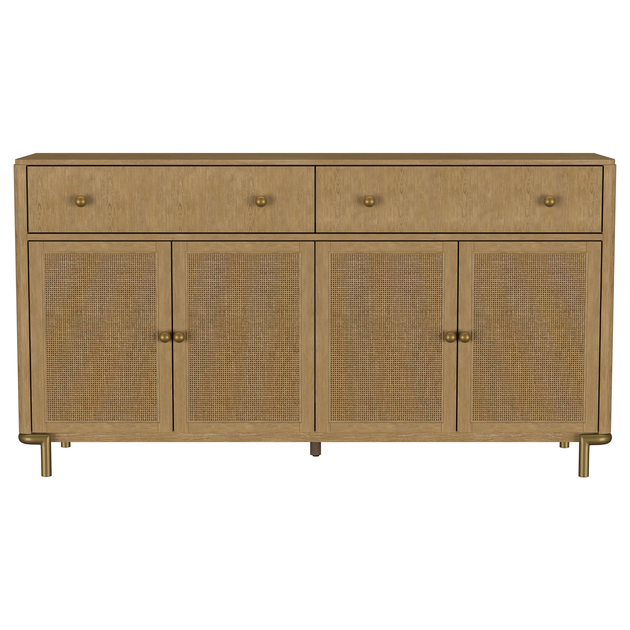  Coaster Furniture Arini 108935SWD 2-drawer Cane Door Dining Sideboard Server - Sand Wash IMAGE 10