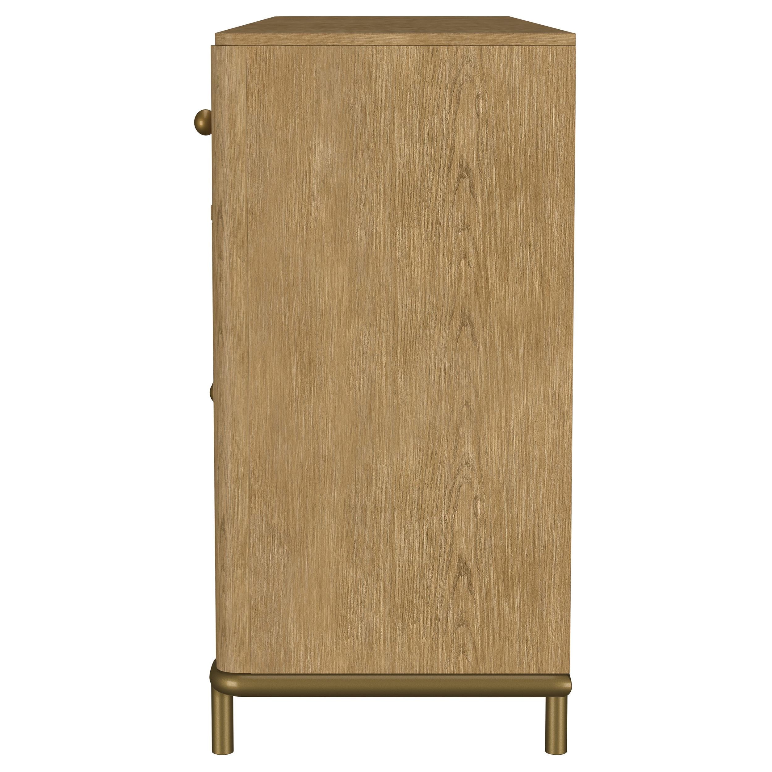  Coaster Furniture Arini 108935SWD 2-drawer Cane Door Dining Sideboard Server - Sand Wash IMAGE 2