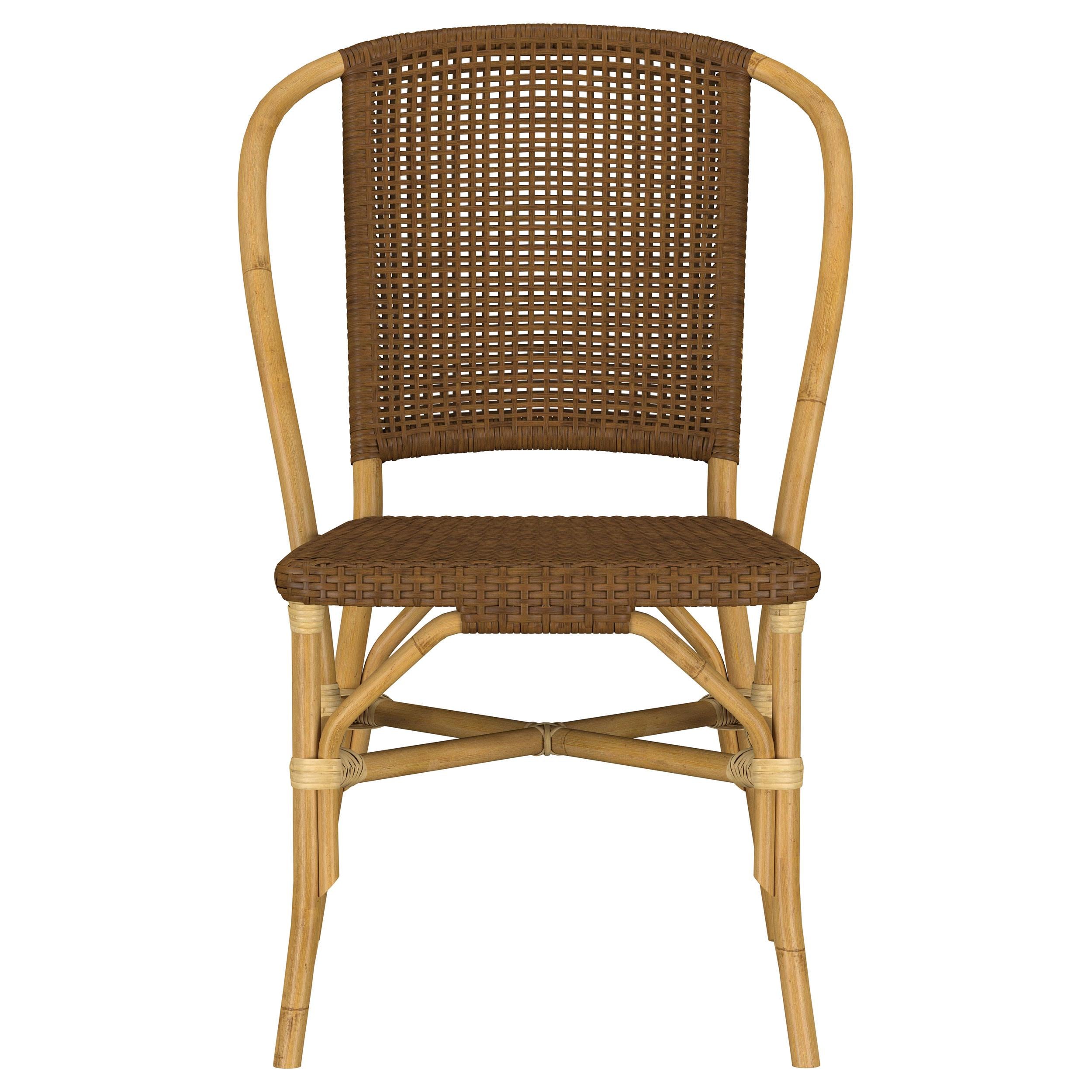  Coaster Furniture Lexley 109122 Set of 2 Woven Rattan Dining Side Chair - Brown IMAGE 2
