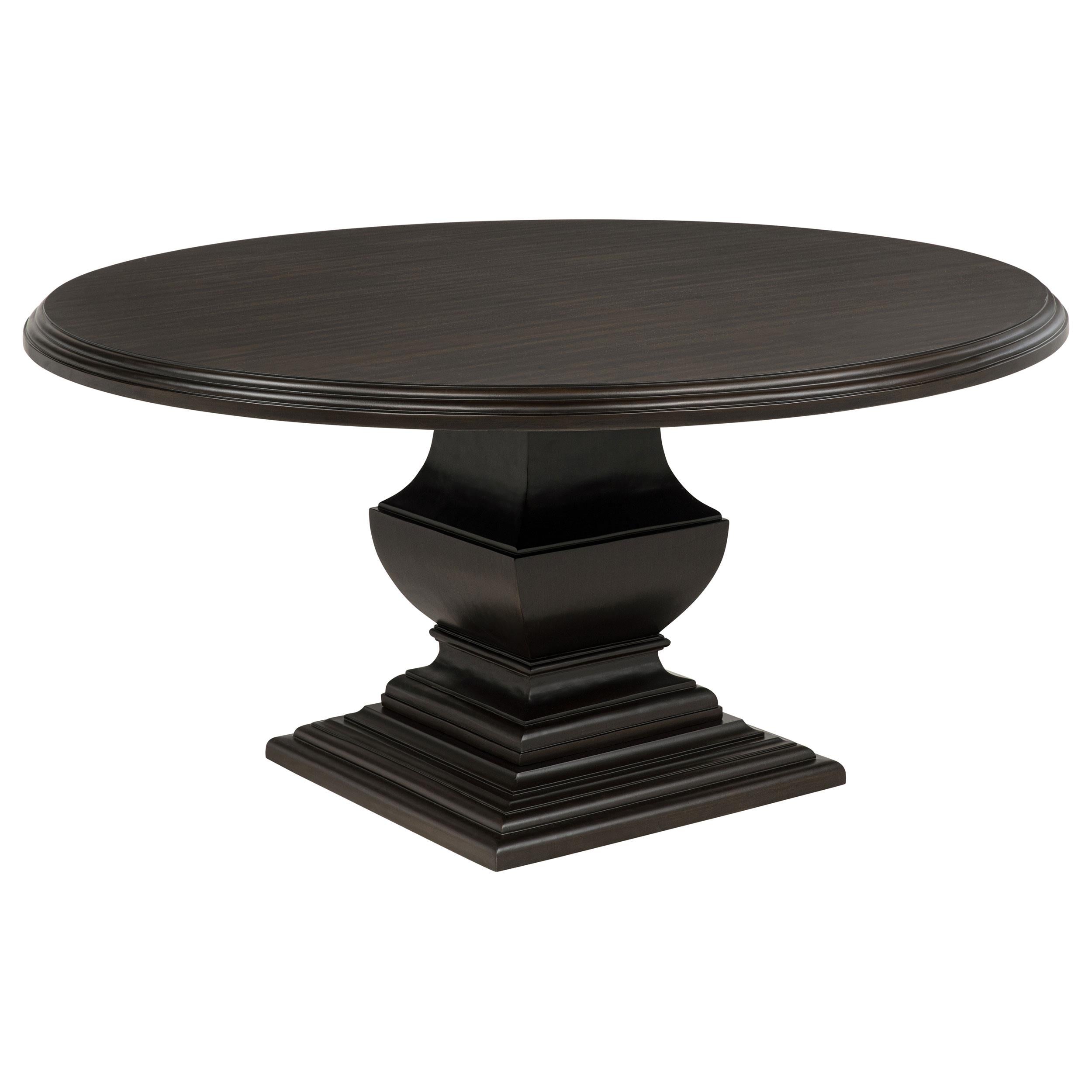  Coaster Furniture Twyla 109230 60-inch Round Wood Dining Room Table - Dark Cocoa IMAGE 3
