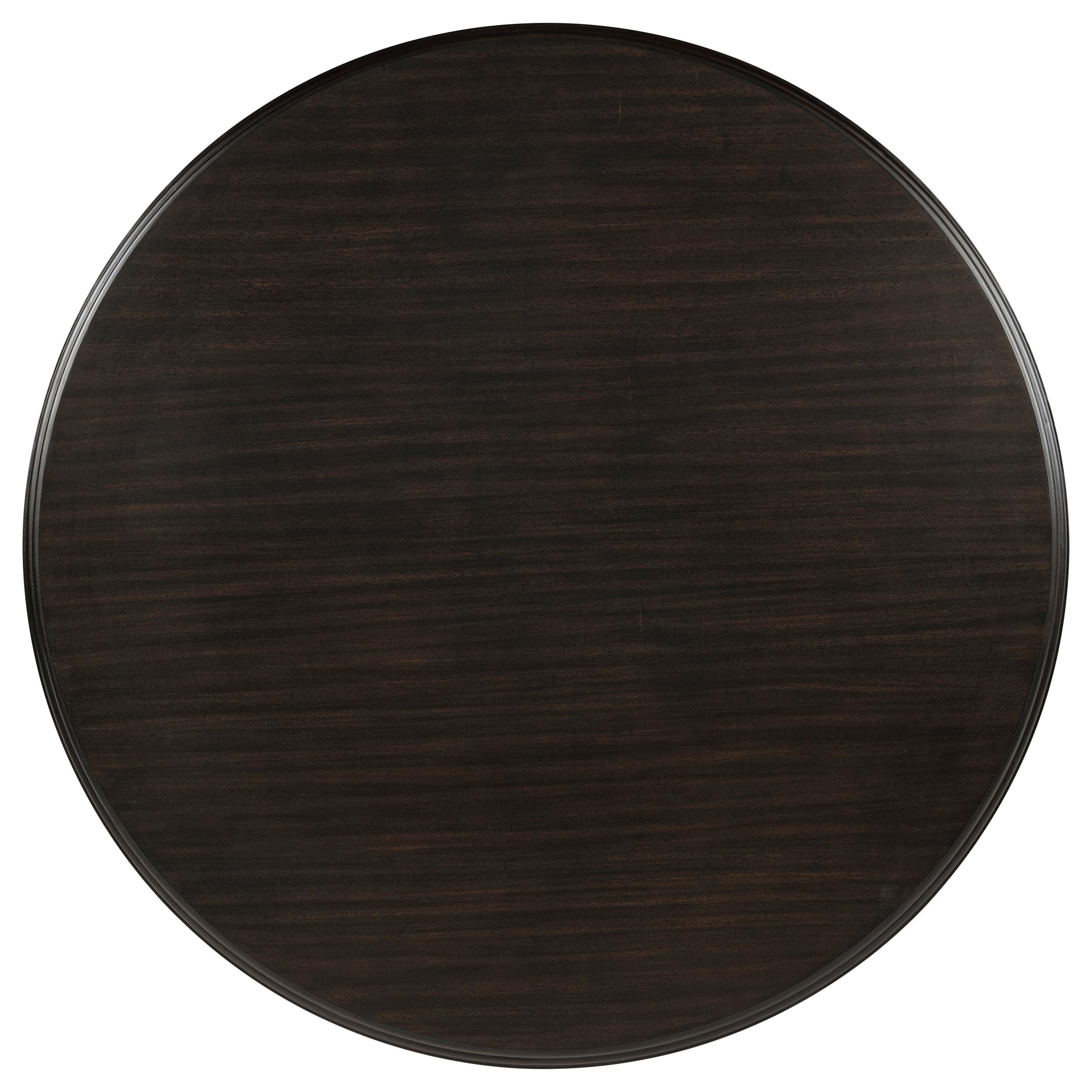  Coaster Furniture Twyla 109230 60-inch Round Wood Dining Room Table - Dark Cocoa IMAGE 4