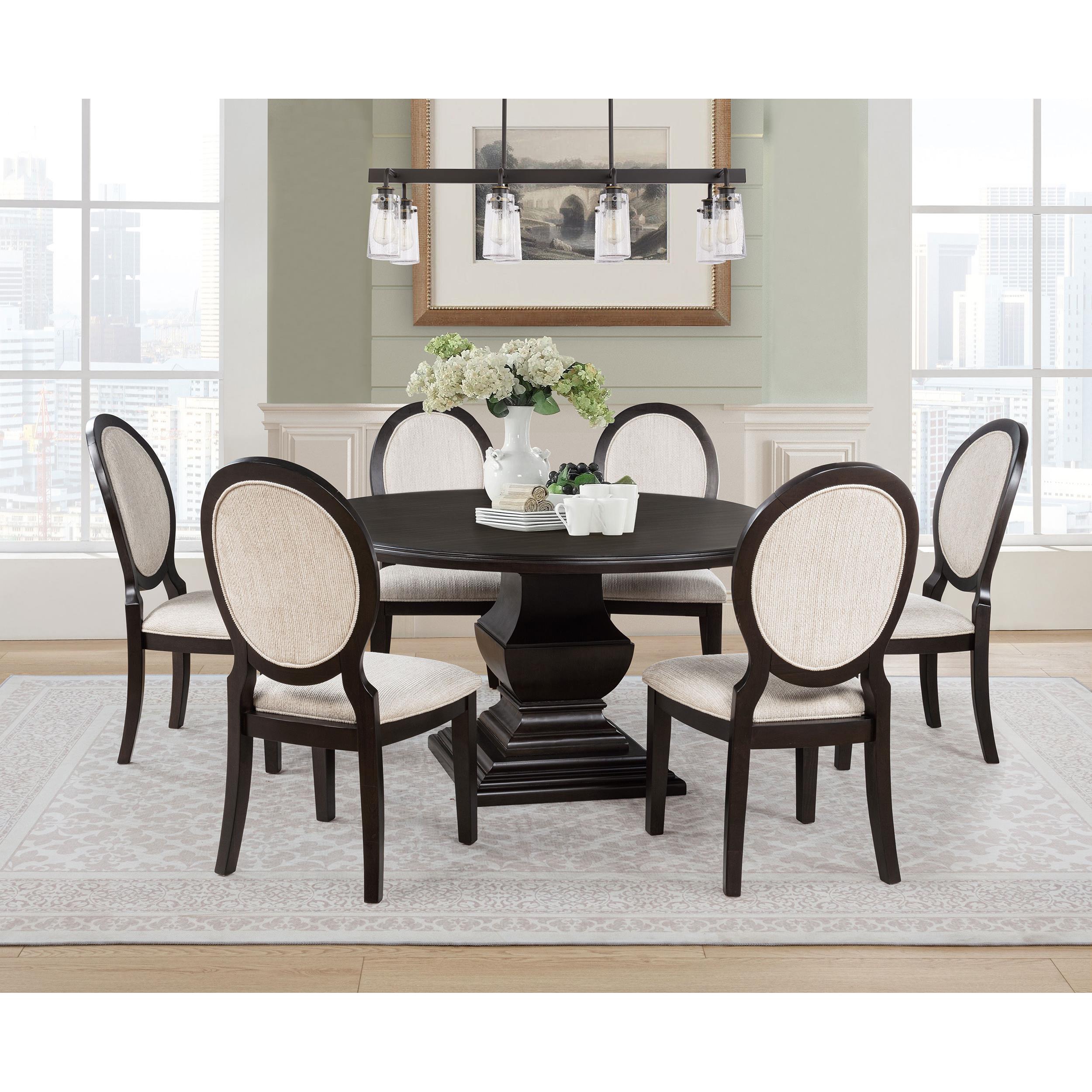  Coaster Furniture Twyla 109230 60-inch Round Wood Dining Room Table - Dark Cocoa IMAGE 6