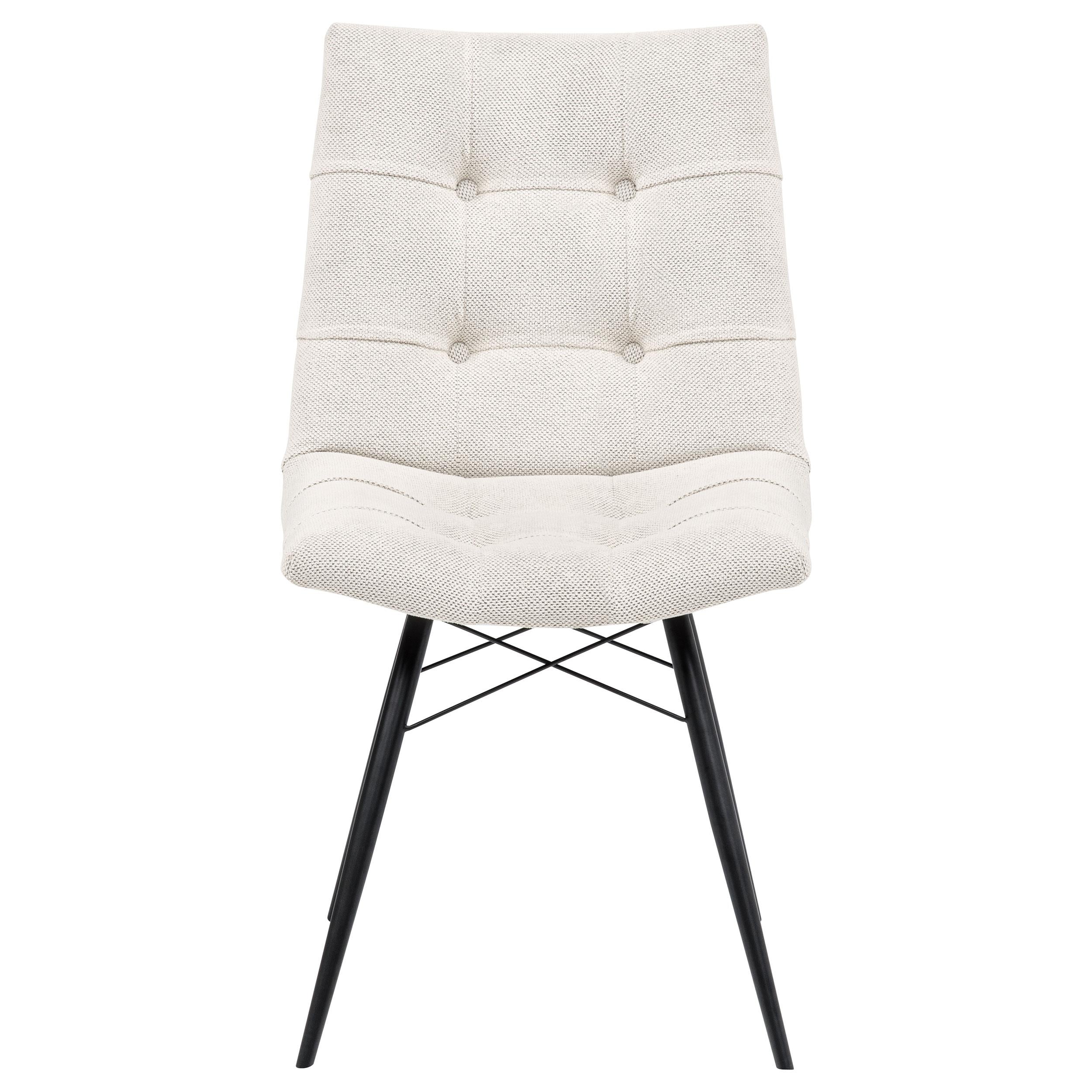  Coaster Furniture Aiken 110332STN Set of 4 Fabric Upholstered Dining Side Chair - Saddle Stone White IMAGE 10