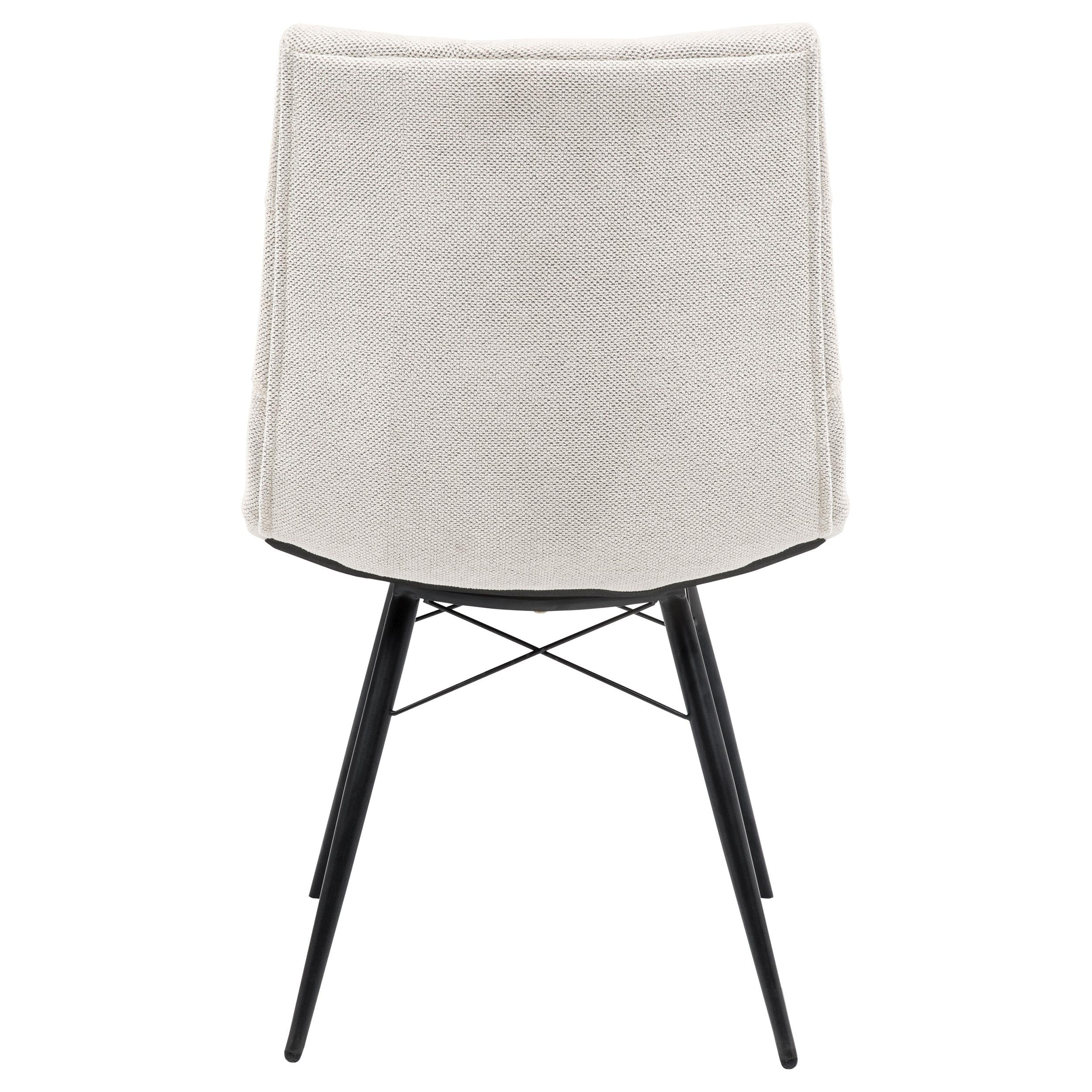  Coaster Furniture Aiken 110332STN Set of 4 Fabric Upholstered Dining Side Chair - Saddle Stone White IMAGE 9