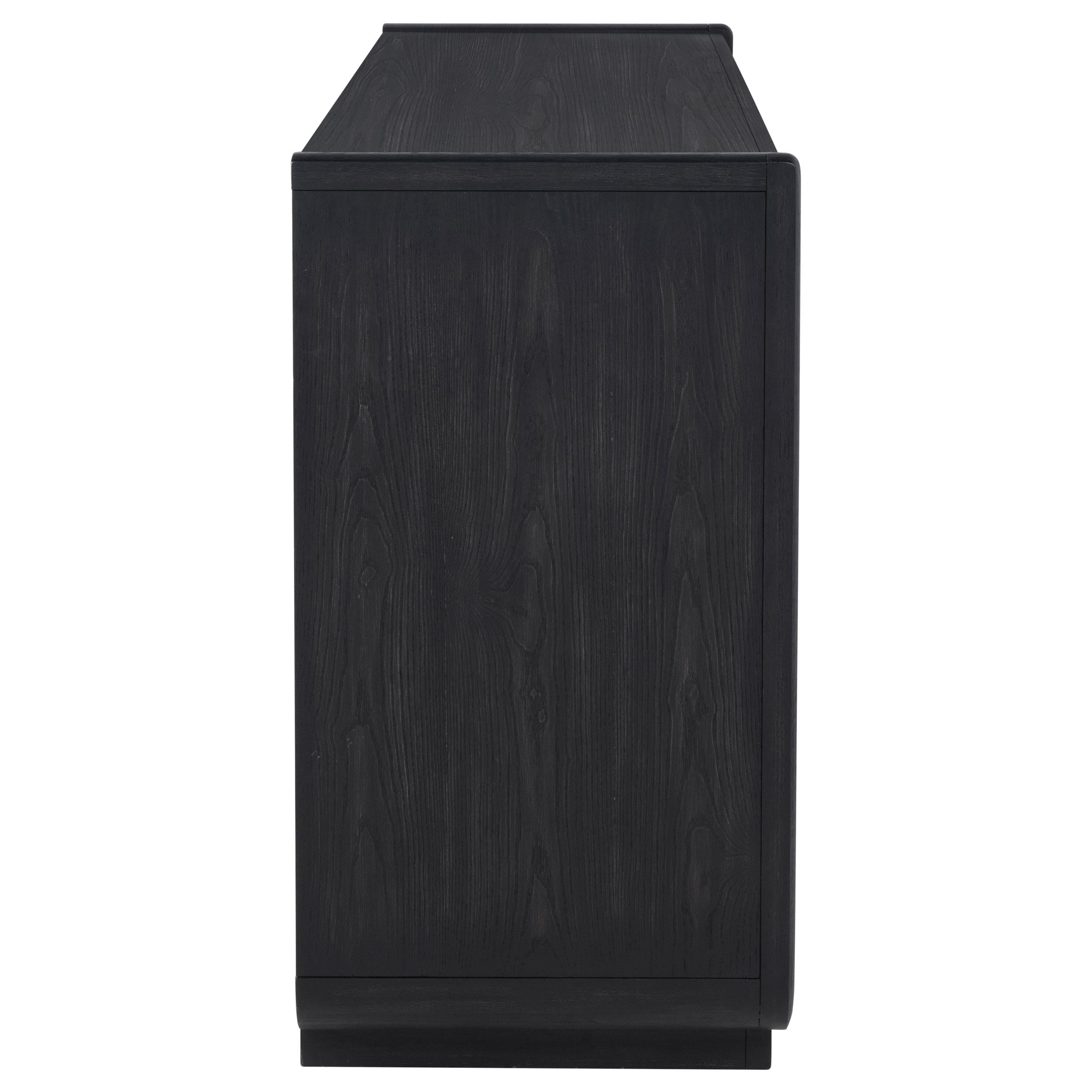  Coaster Furniture Leandro 115395 2-drawer Dining Sideboard Server - Burnished Black IMAGE 2