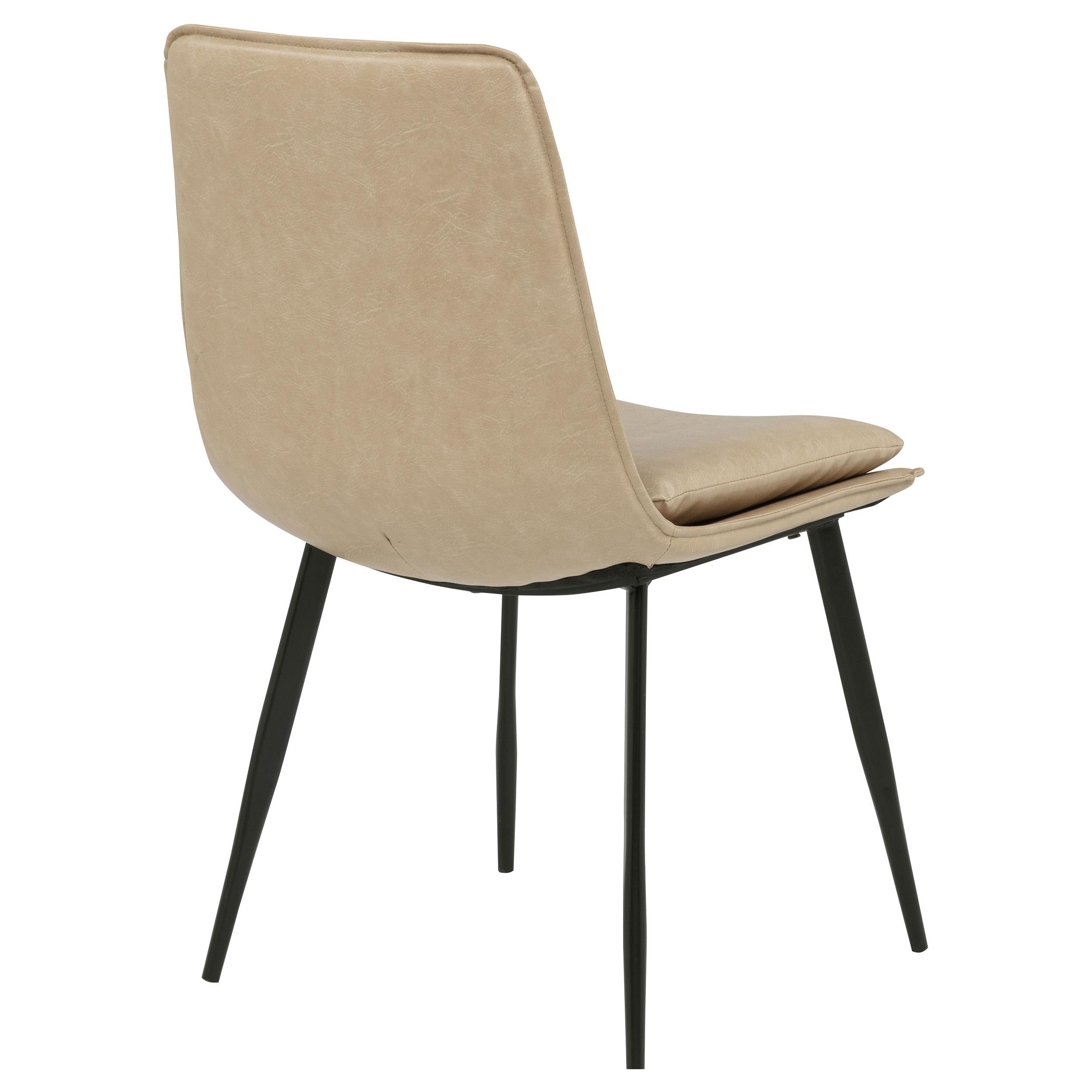  Coaster Furniture Ortega 115472TAN Set of 2 Upholstered Dining Side Chair - Tan IMAGE 3