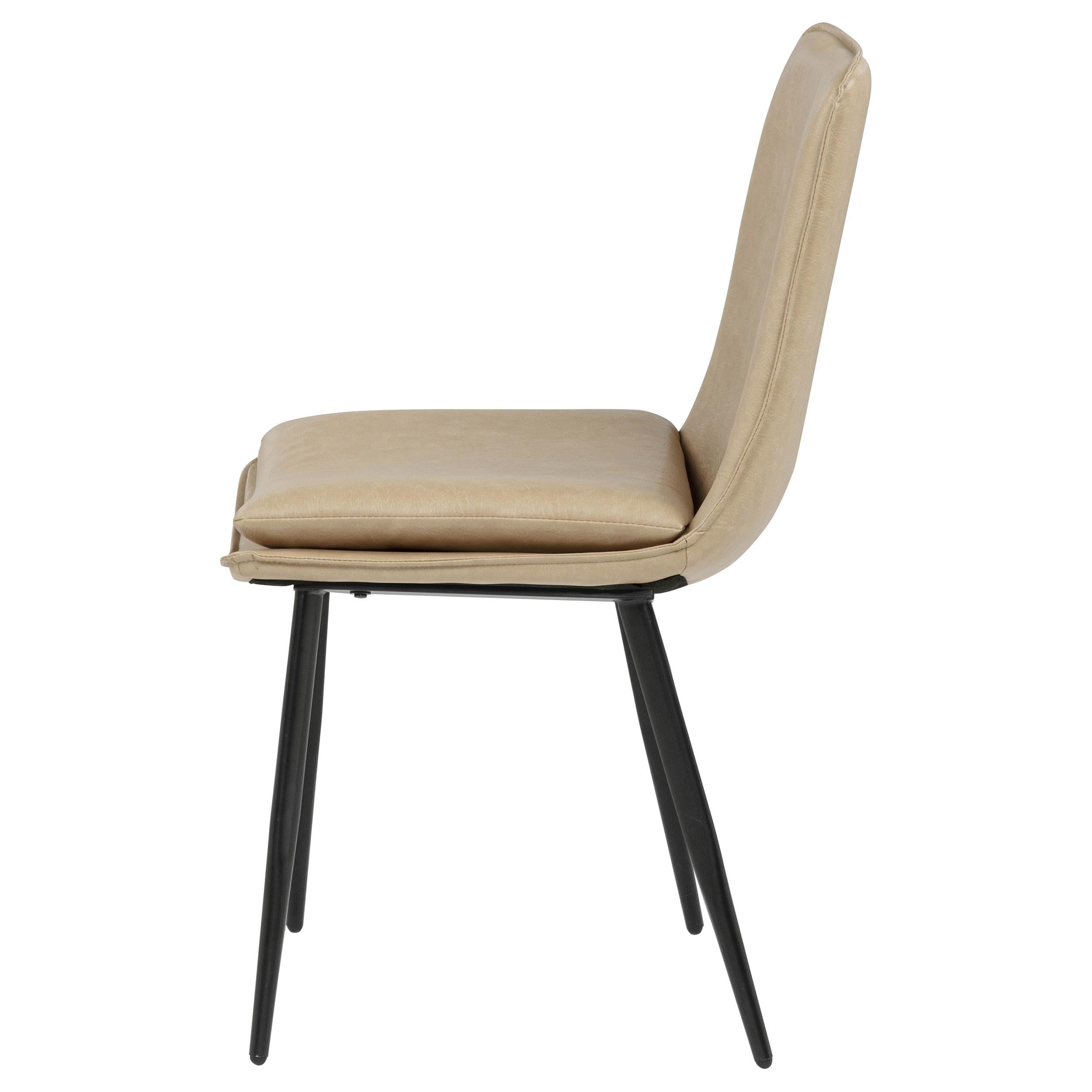  Coaster Furniture Ortega 115472TAN Set of 2 Upholstered Dining Side Chair - Tan IMAGE 4