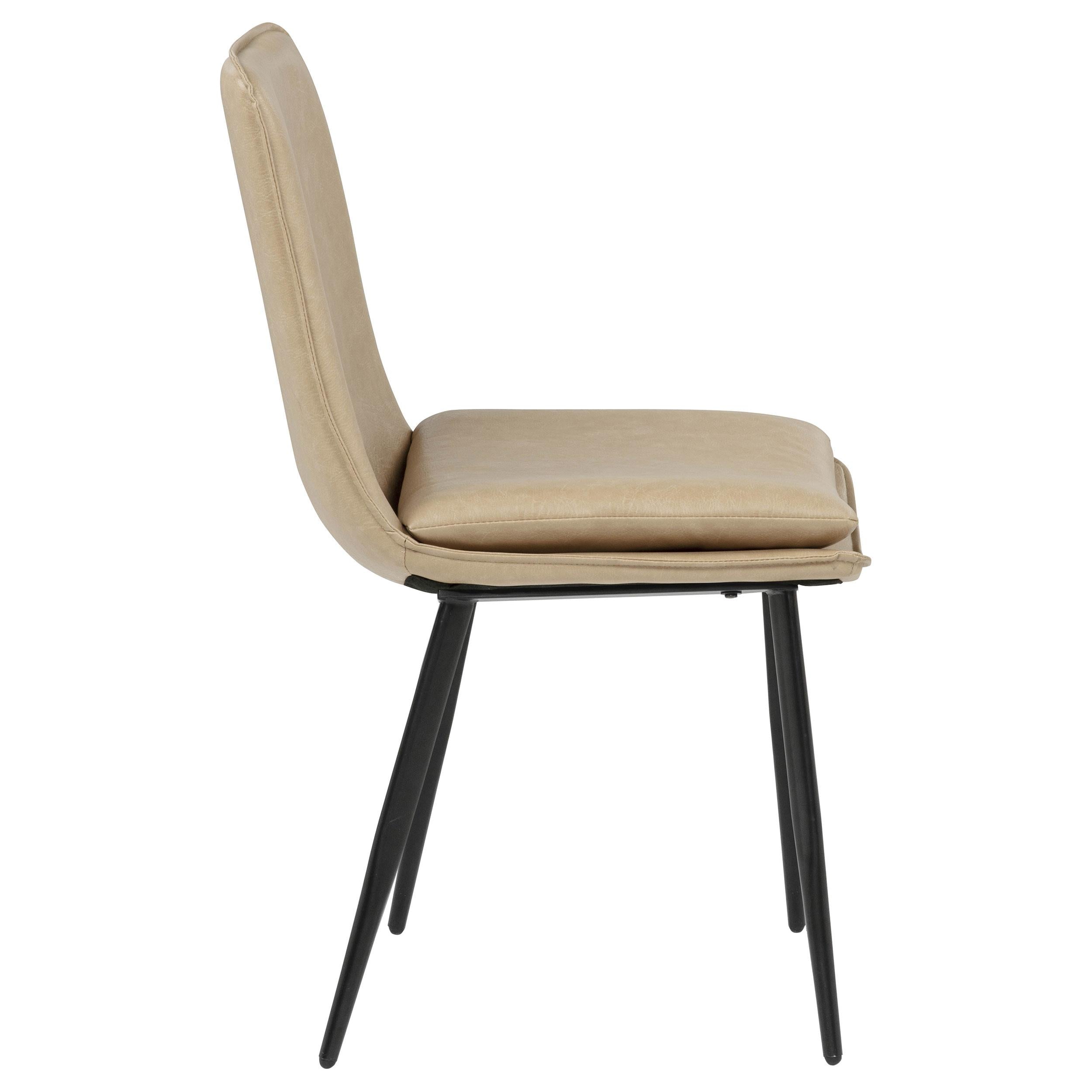  Coaster Furniture Ortega 115472TAN Set of 2 Upholstered Dining Side Chair - Tan IMAGE 6