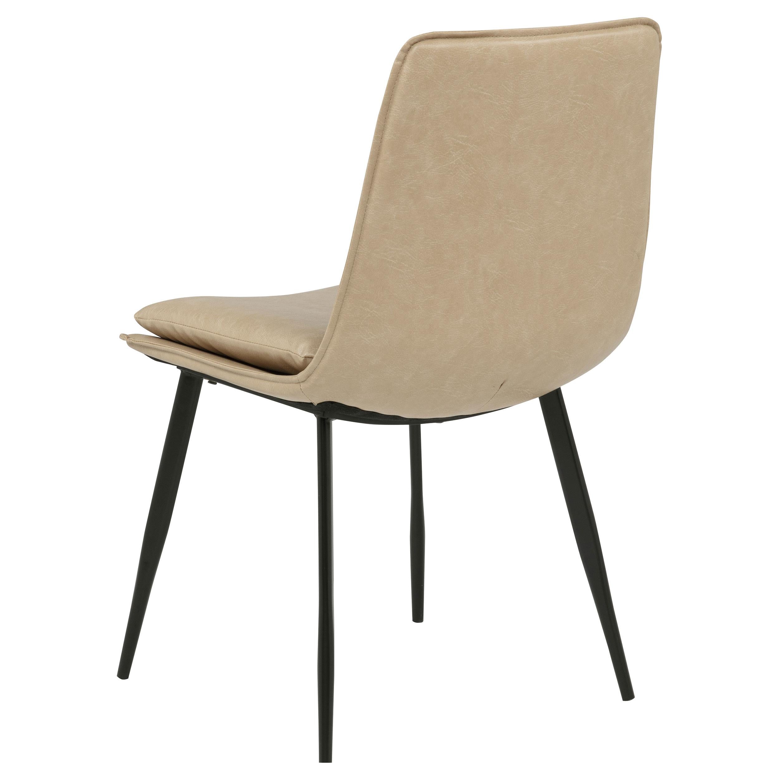  Coaster Furniture Ortega 115472TAN Set of 2 Upholstered Dining Side Chair - Tan IMAGE 7