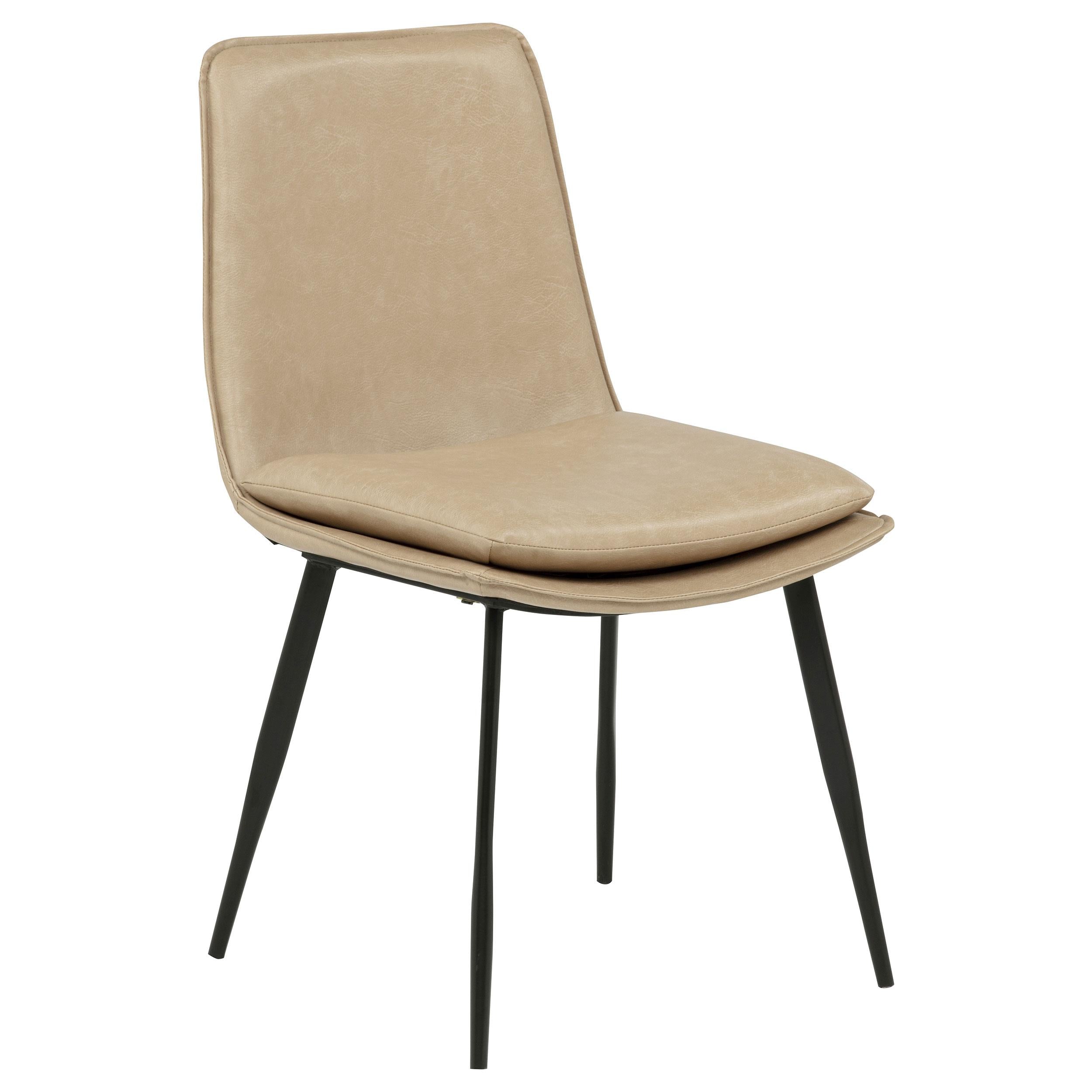  Coaster Furniture Ortega 115472TAN Set of 2 Upholstered Dining Side Chair - Tan IMAGE 8