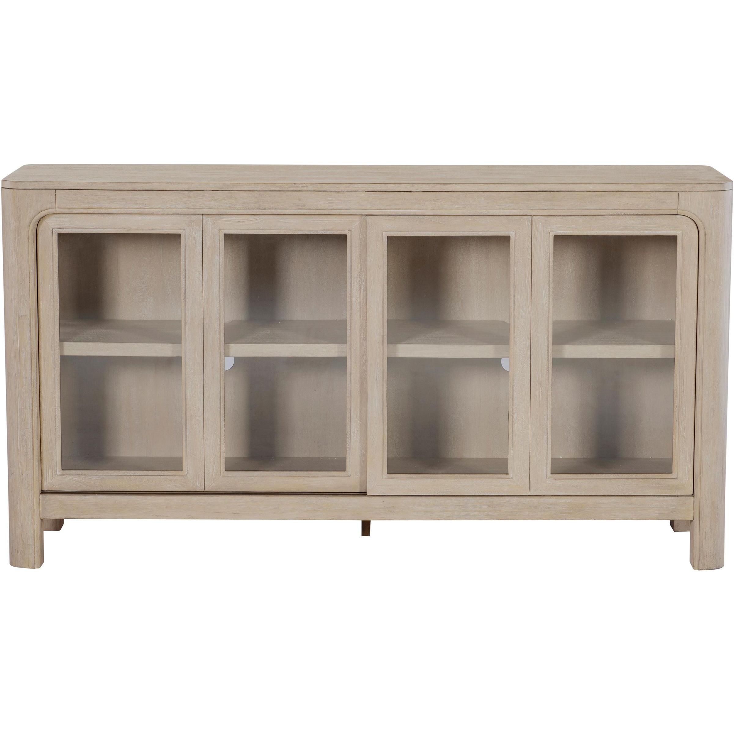  Coaster Furniture Solano 115505 Sliding Door Dining Sideboard Server - Weathered Mango IMAGE 4