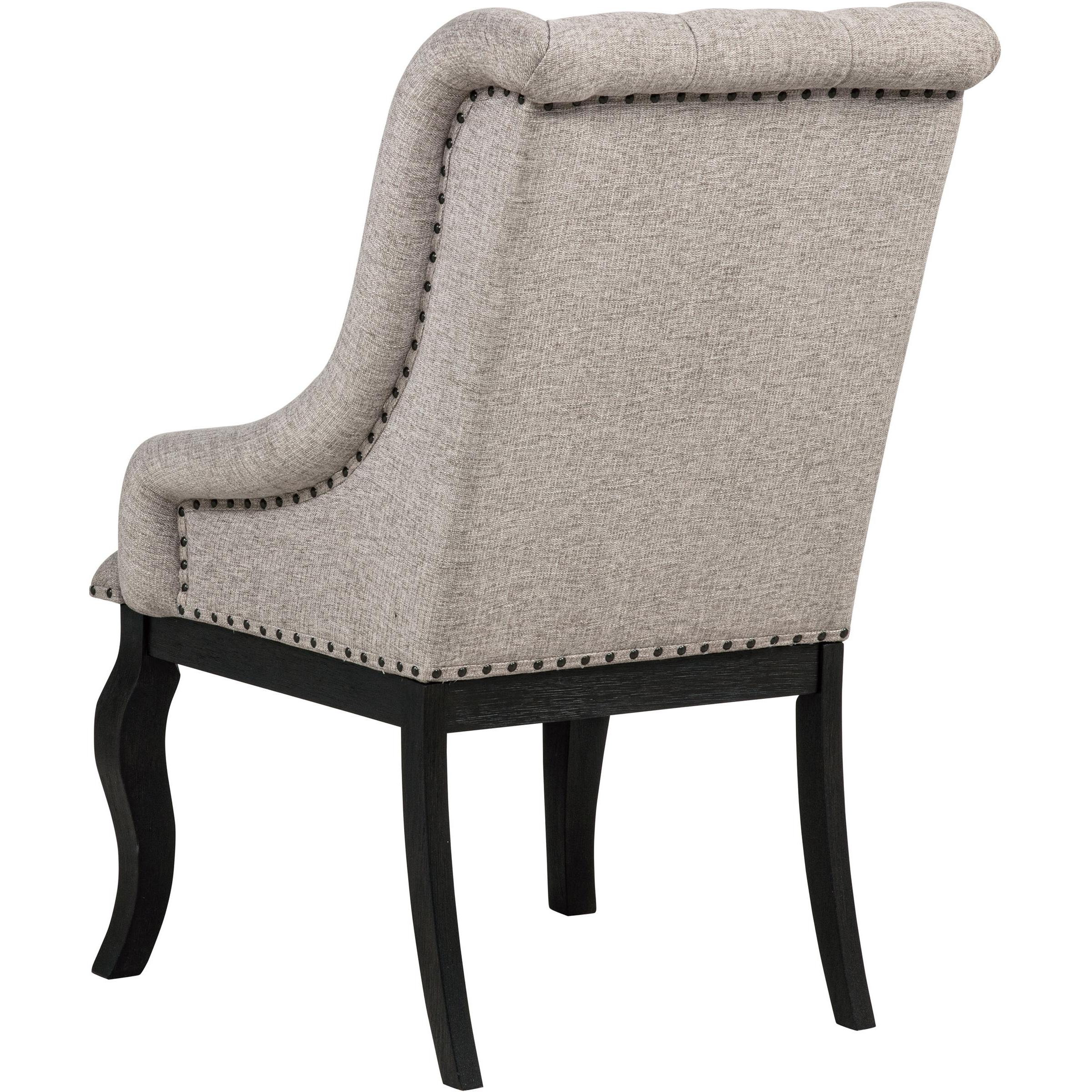  Coaster Furniture Phelps 121233 Set of 2 Upholstered Dining Arm Chair - Tan Distressed Noir IMAGE 7