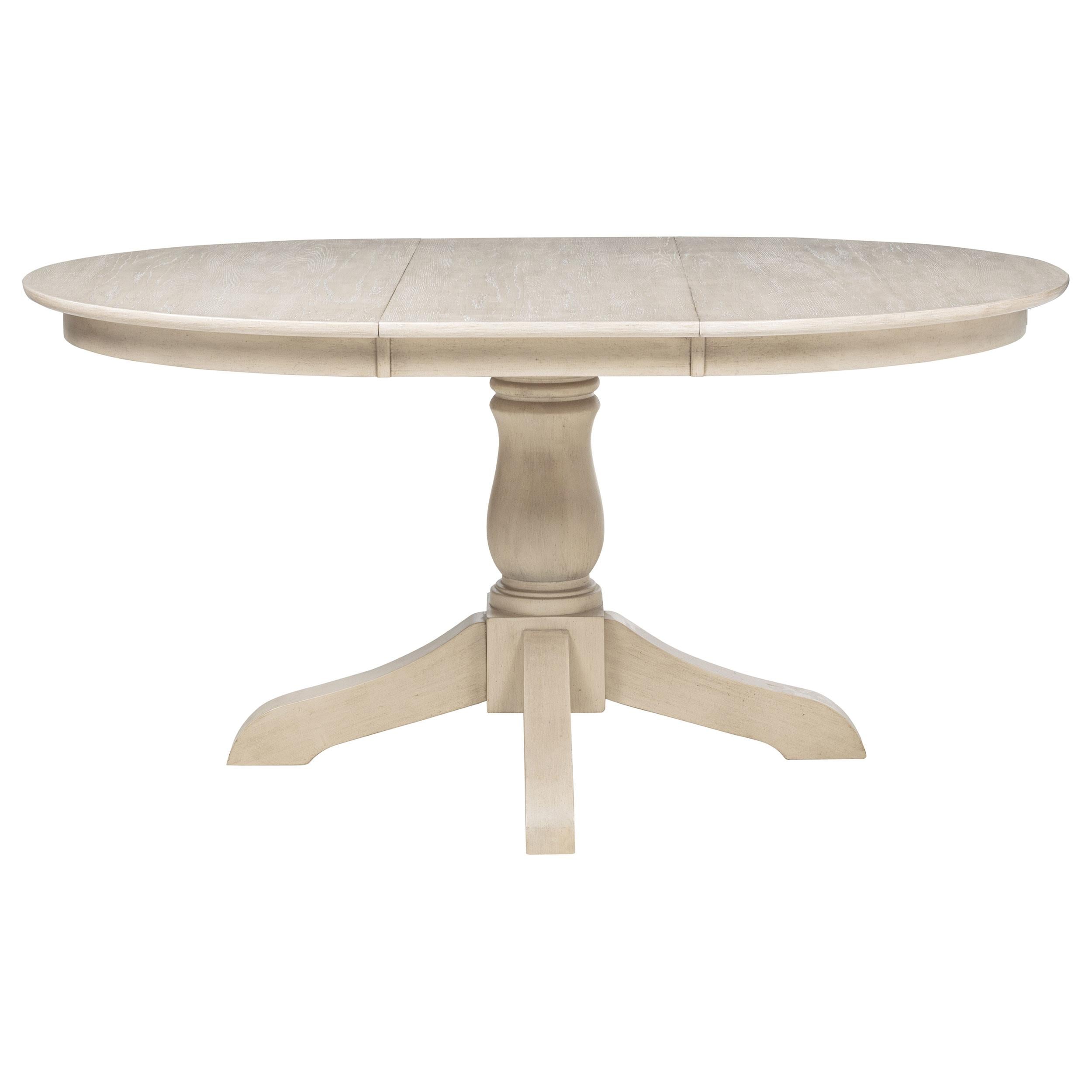  Coaster Furniture Orrison 121261 Oval 62-inch Wood Extension Leaf Dining Table - Linen IMAGE 1