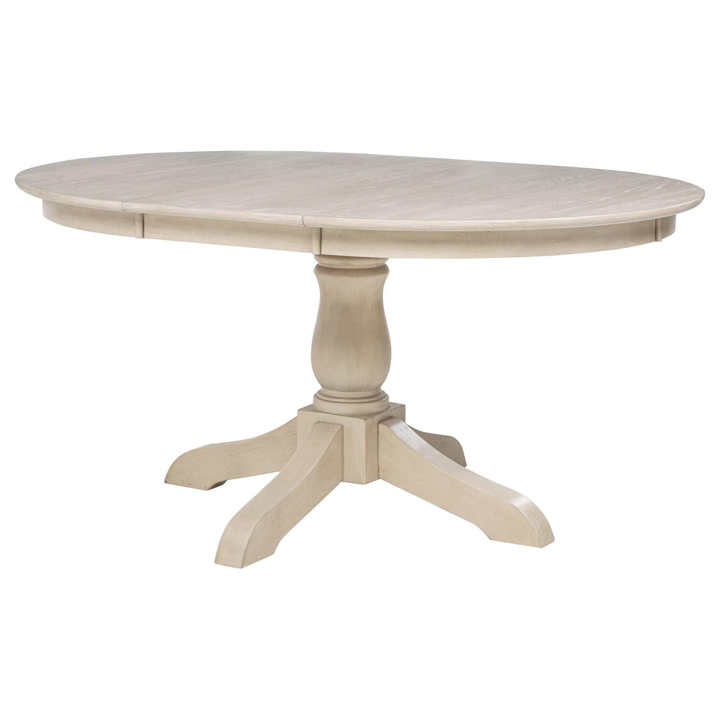  Coaster Furniture Orrison 121261 Oval 62-inch Wood Extension Leaf Dining Table - Linen IMAGE 8