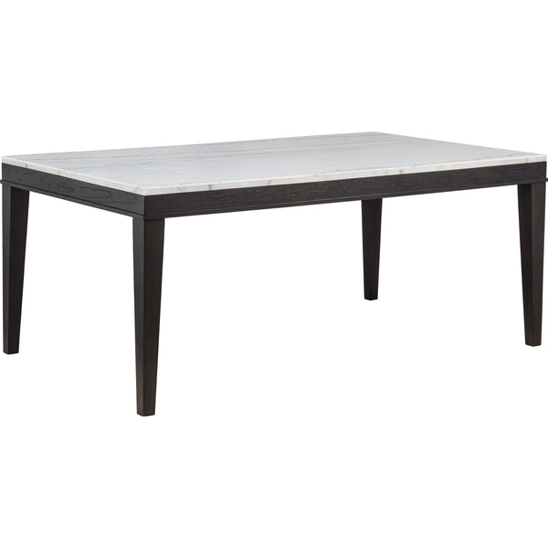 Coaster Furniture Averill 121291 72-inch Rectangular White Marble Top Dining Table - Coffee Bean