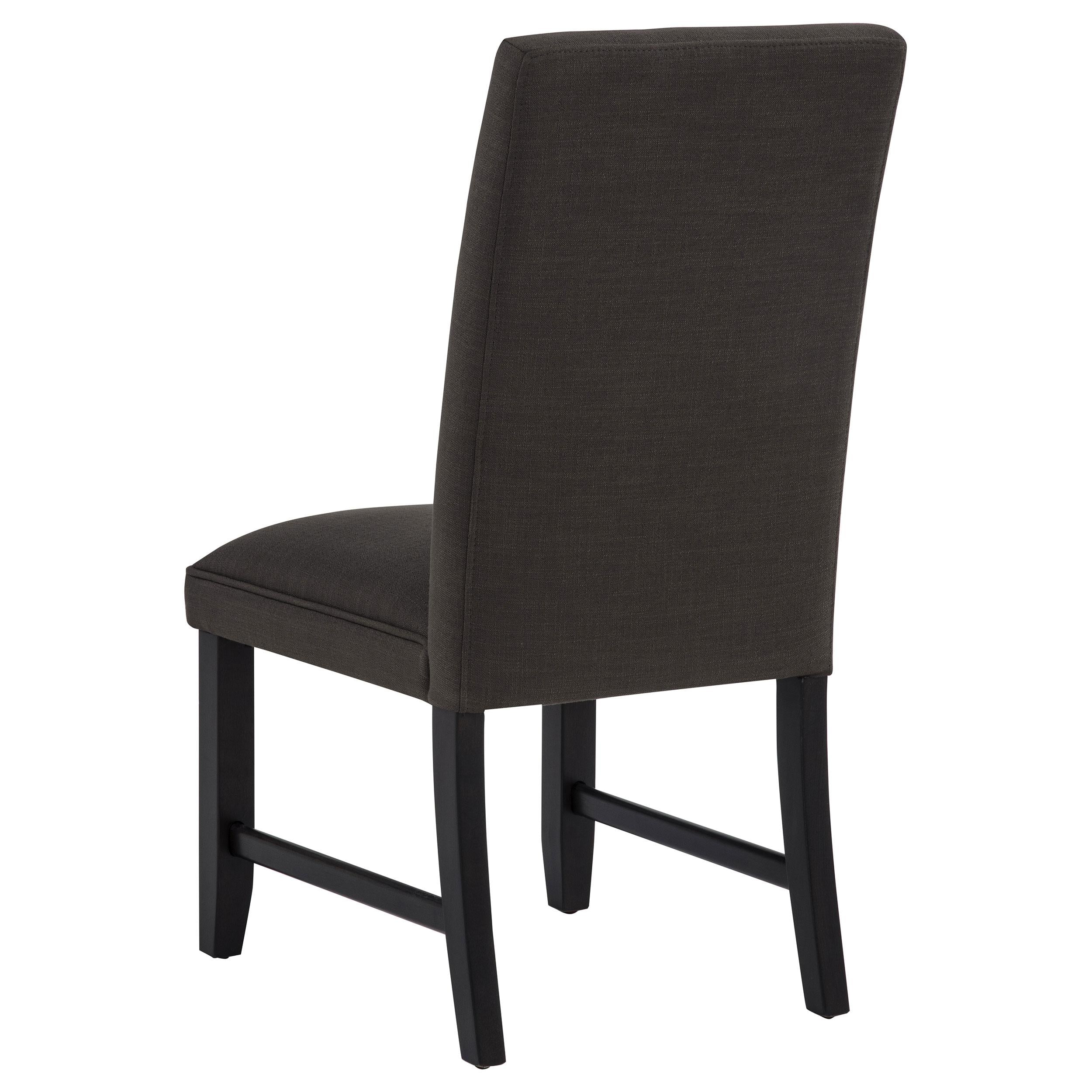  Coaster Furniture Berning 121702CHR Set of 2 Fabric Upholstered Parson Side Chair - Charcoal Grey IMAGE 5