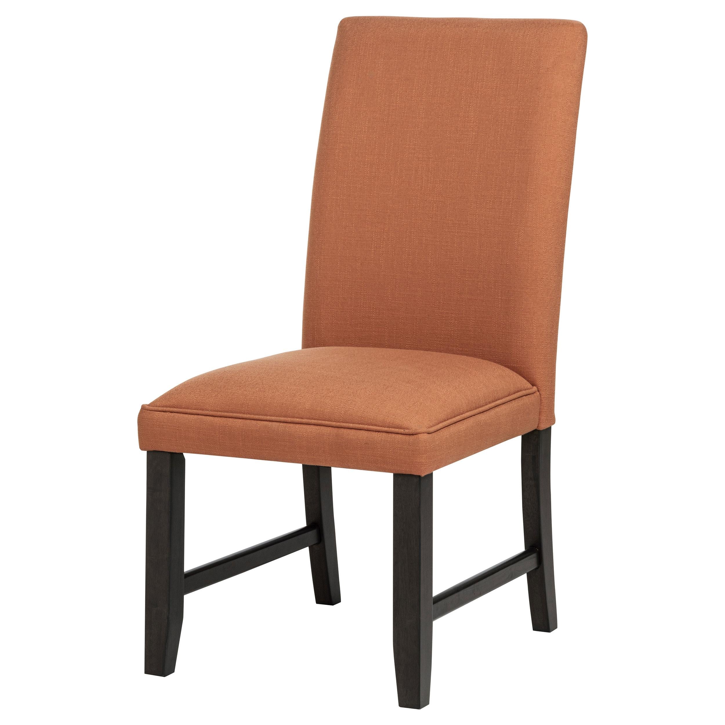  Coaster Furniture Berning 121702SLM Set of 2 Fabric Upholstered Parson Side Chair - Salmon Orange IMAGE 10