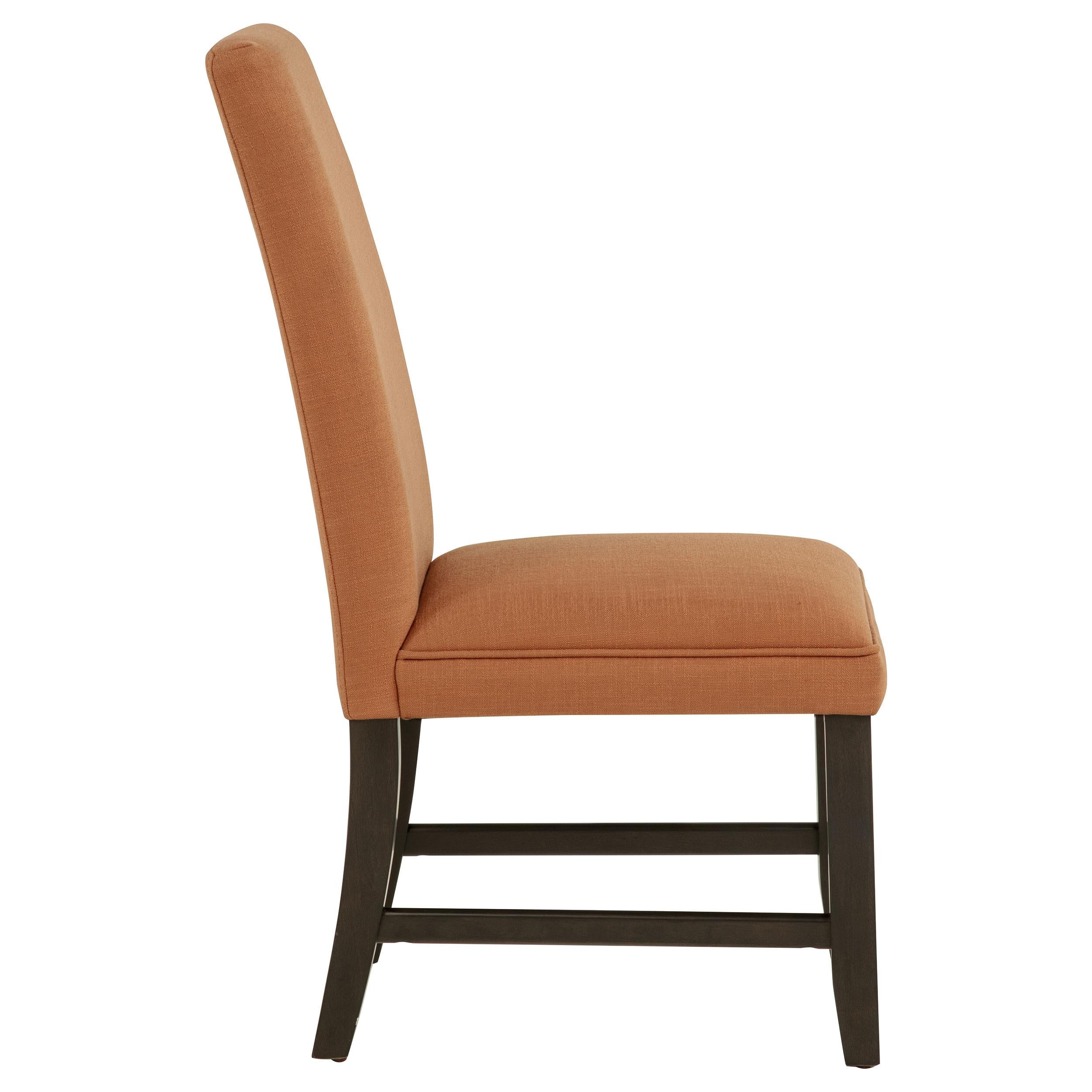  Coaster Furniture Berning 121702SLM Set of 2 Fabric Upholstered Parson Side Chair - Salmon Orange IMAGE 2