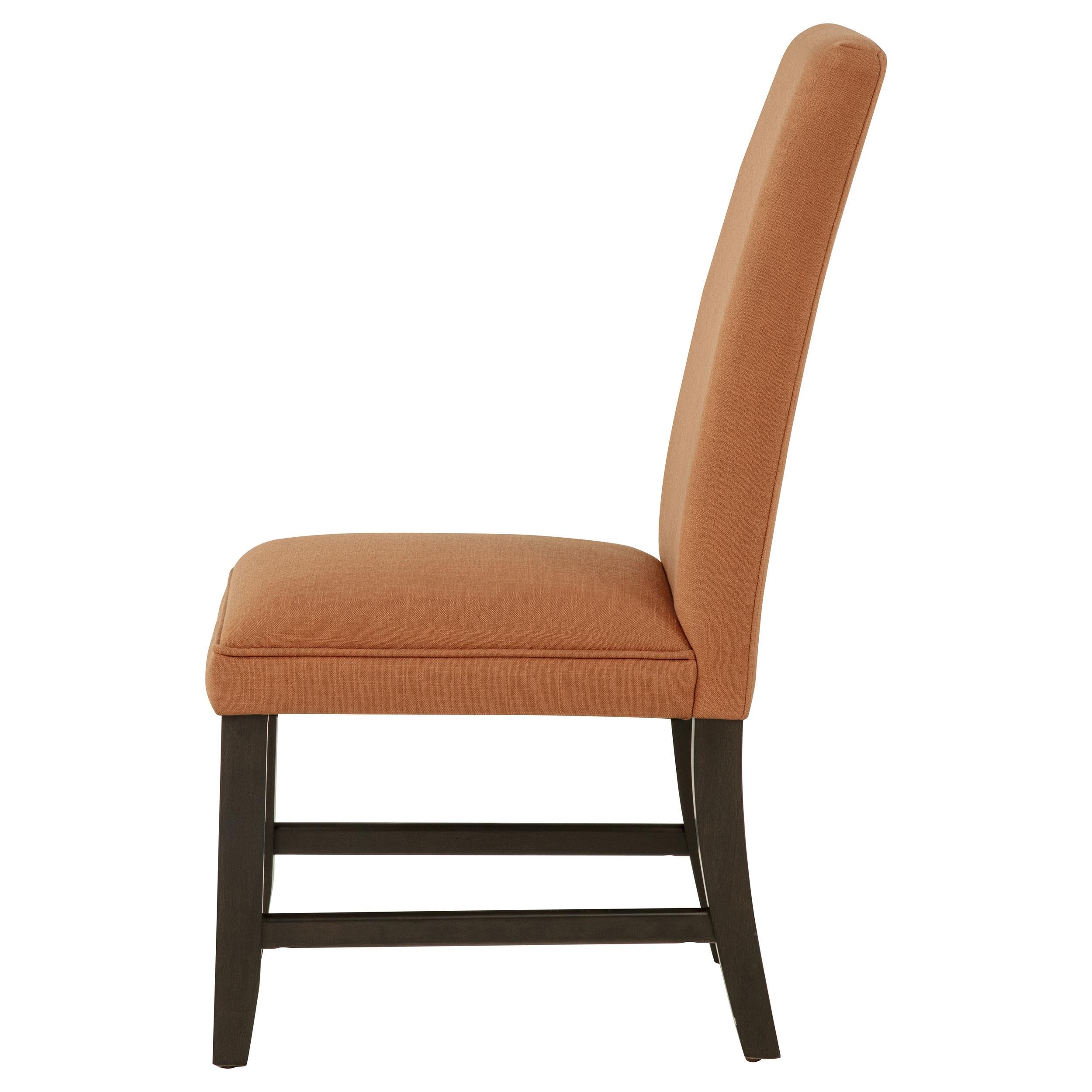  Coaster Furniture Berning 121702SLM Set of 2 Fabric Upholstered Parson Side Chair - Salmon Orange IMAGE 3