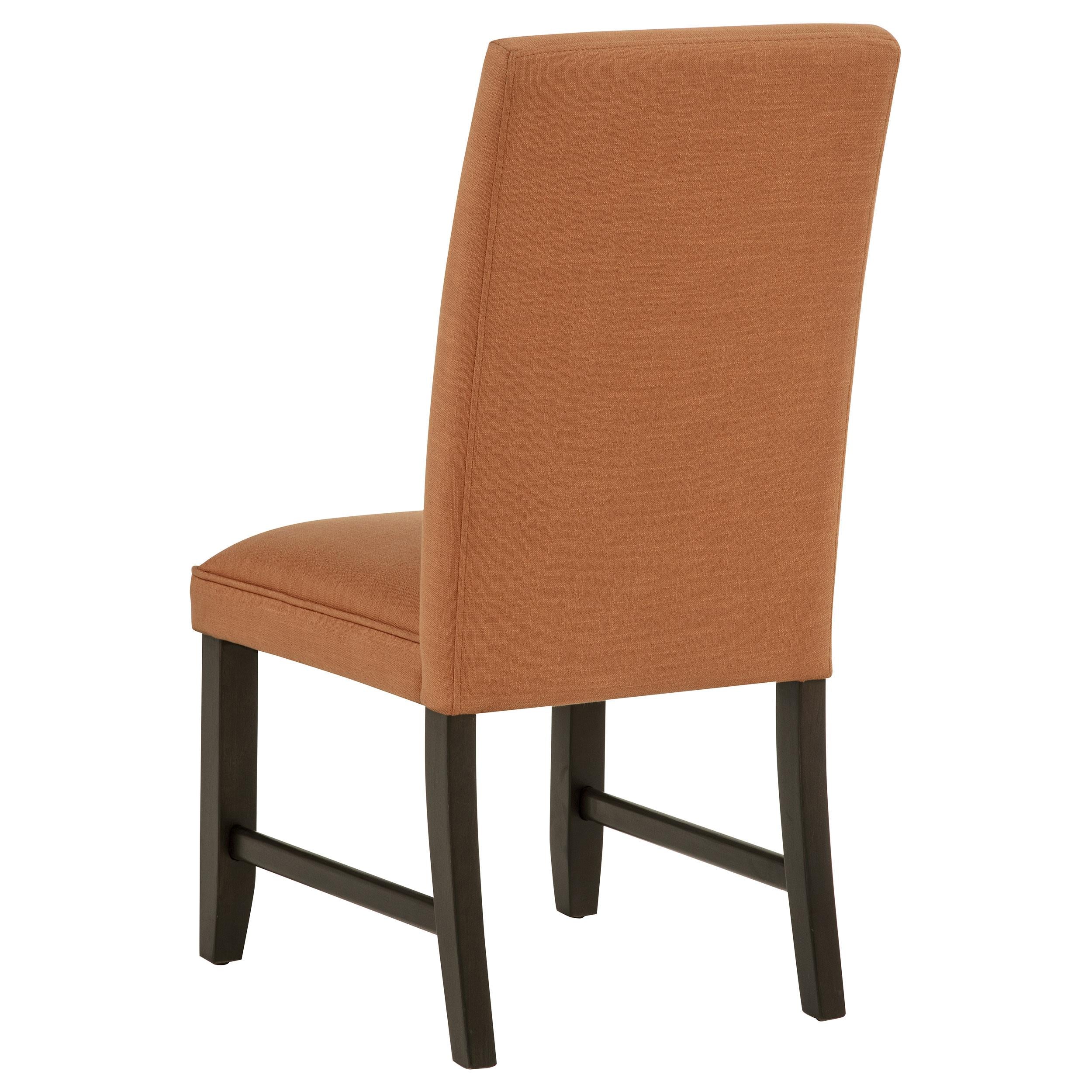 Coaster Furniture Berning 121702SLM Set of 2 Fabric Upholstered Parson Side Chair - Salmon Orange IMAGE 5