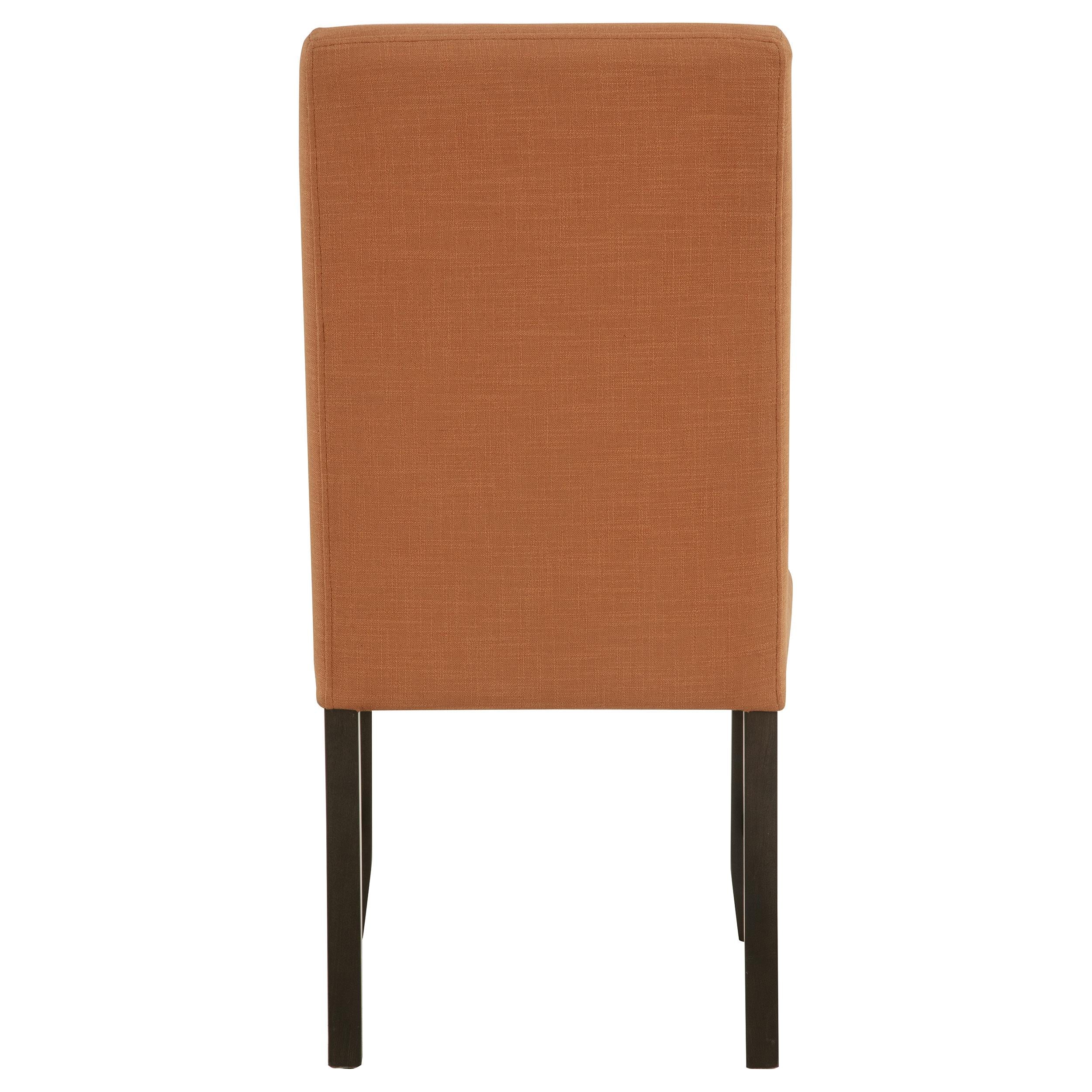  Coaster Furniture Berning 121702SLM Set of 2 Fabric Upholstered Parson Side Chair - Salmon Orange IMAGE 9