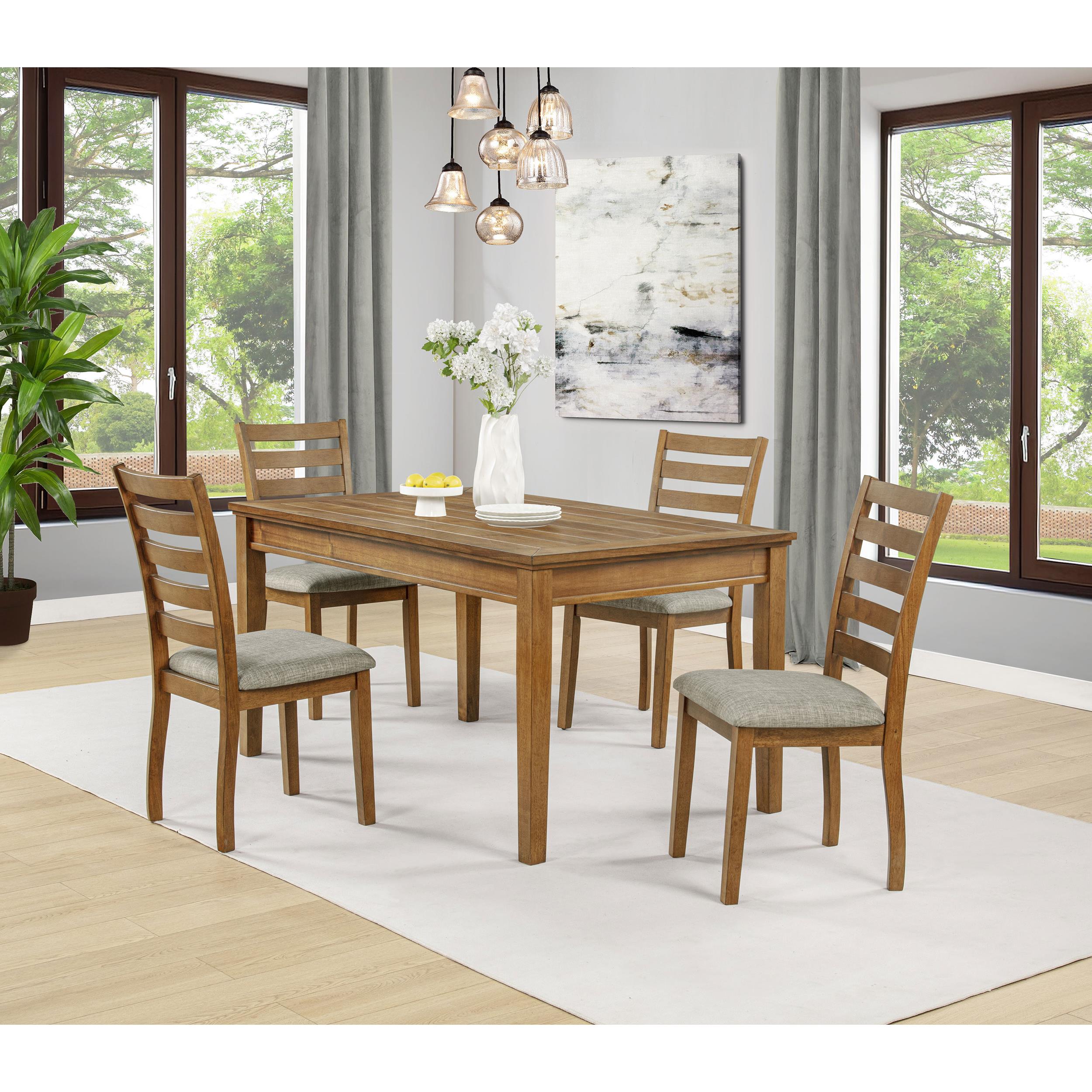  Coaster Furniture Atwood 121761 Rectangular Wood Dining Table - Warm Brown IMAGE 10