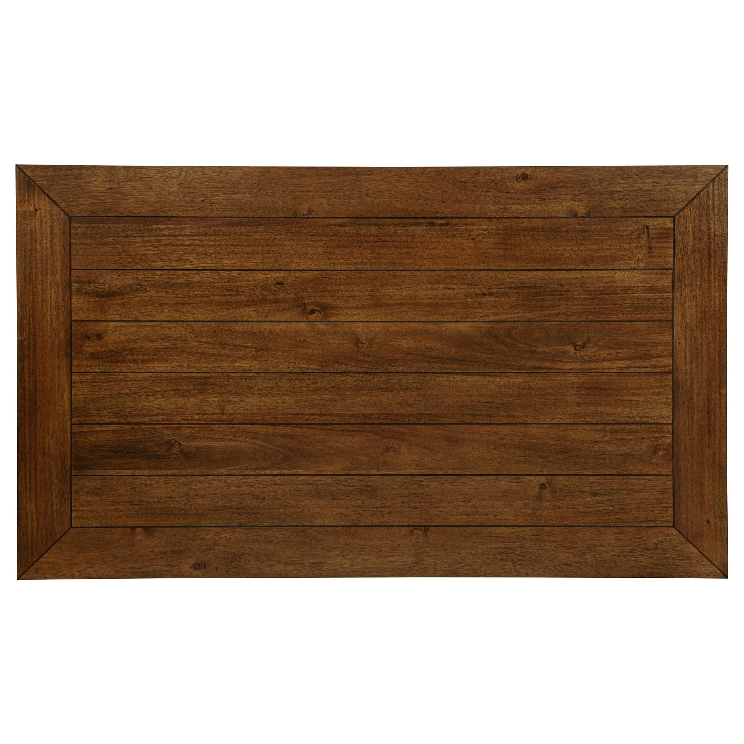  Coaster Furniture Atwood 121761 Rectangular Wood Dining Table - Warm Brown IMAGE 5
