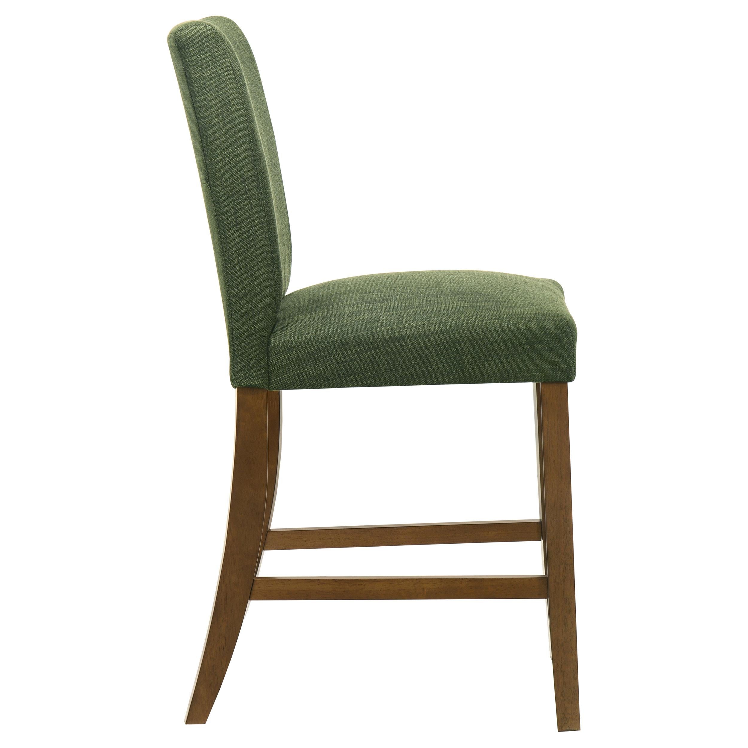  Coaster Furniture Paxton 122179GRN Set of 2 Upholstered Counter Height Dining Chair - Green IMAGE 2