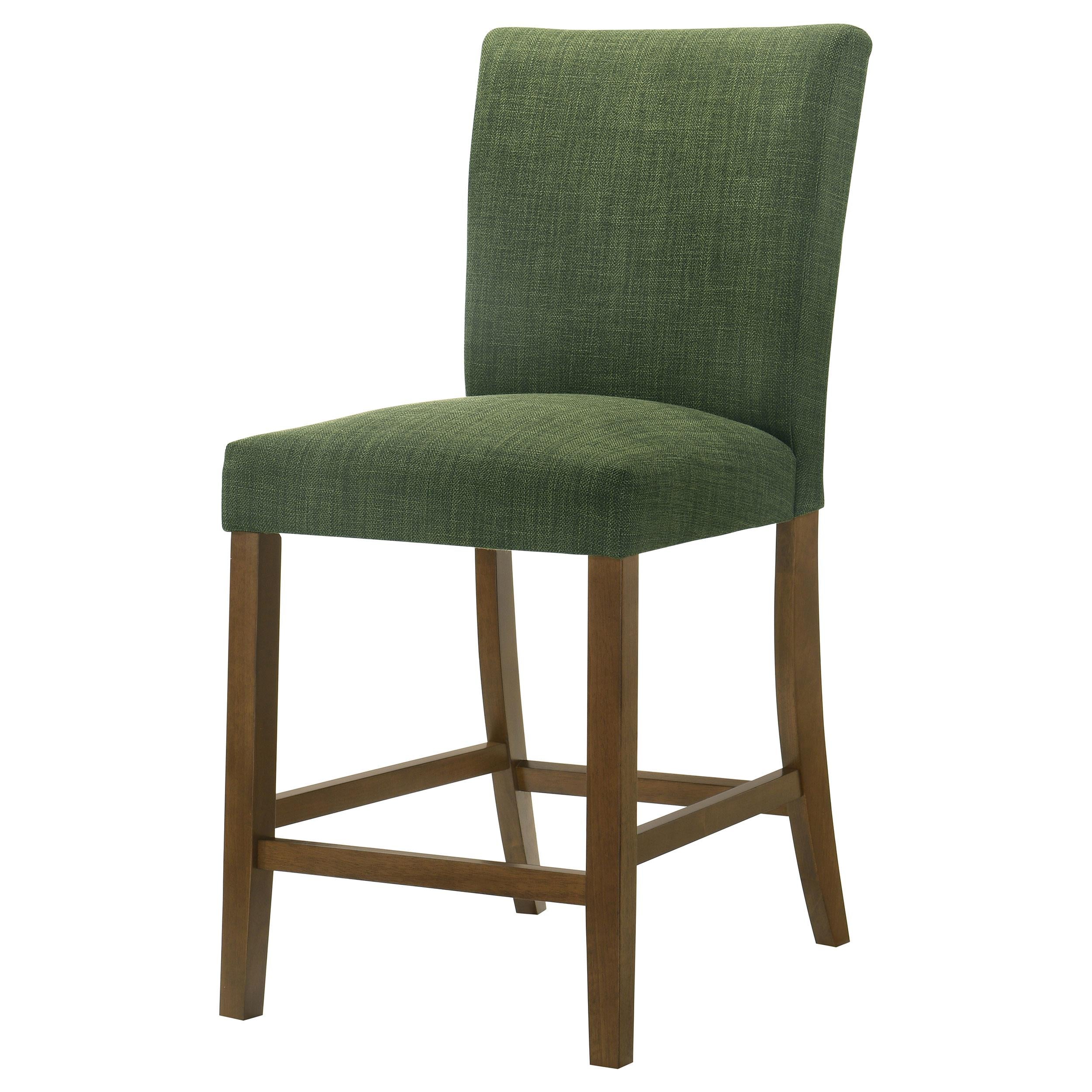  Coaster Furniture Paxton 122179GRN Set of 2 Upholstered Counter Height Dining Chair - Green IMAGE 3