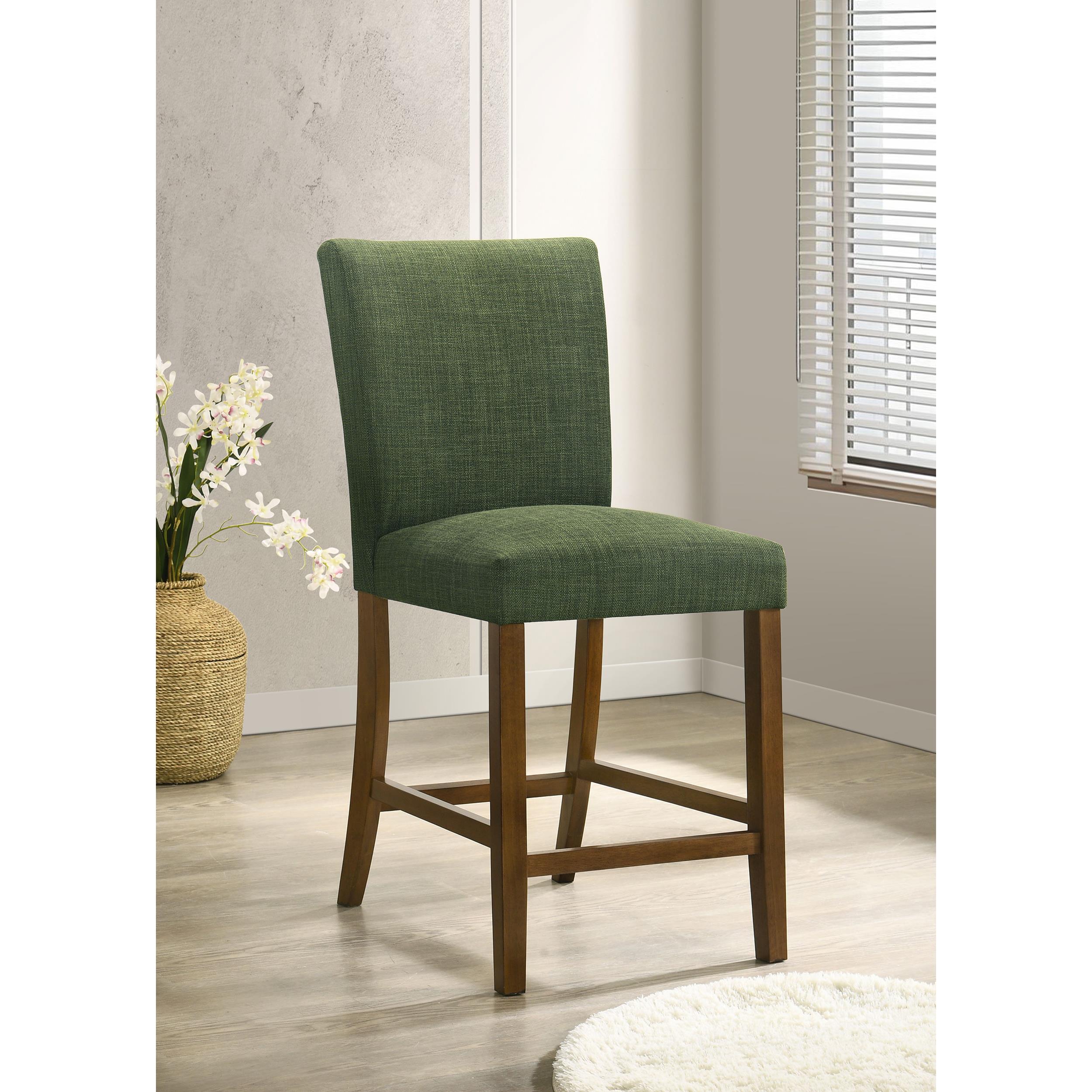  Coaster Furniture Paxton 122179GRN Set of 2 Upholstered Counter Height Dining Chair - Green IMAGE 6
